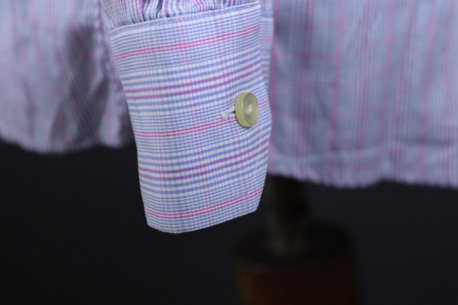 Eton Eton Classic Blue Check Button Down Shirt Size 40 / 15.5 Size US M / EU 48-50 / 2 - 6 Thumbnail