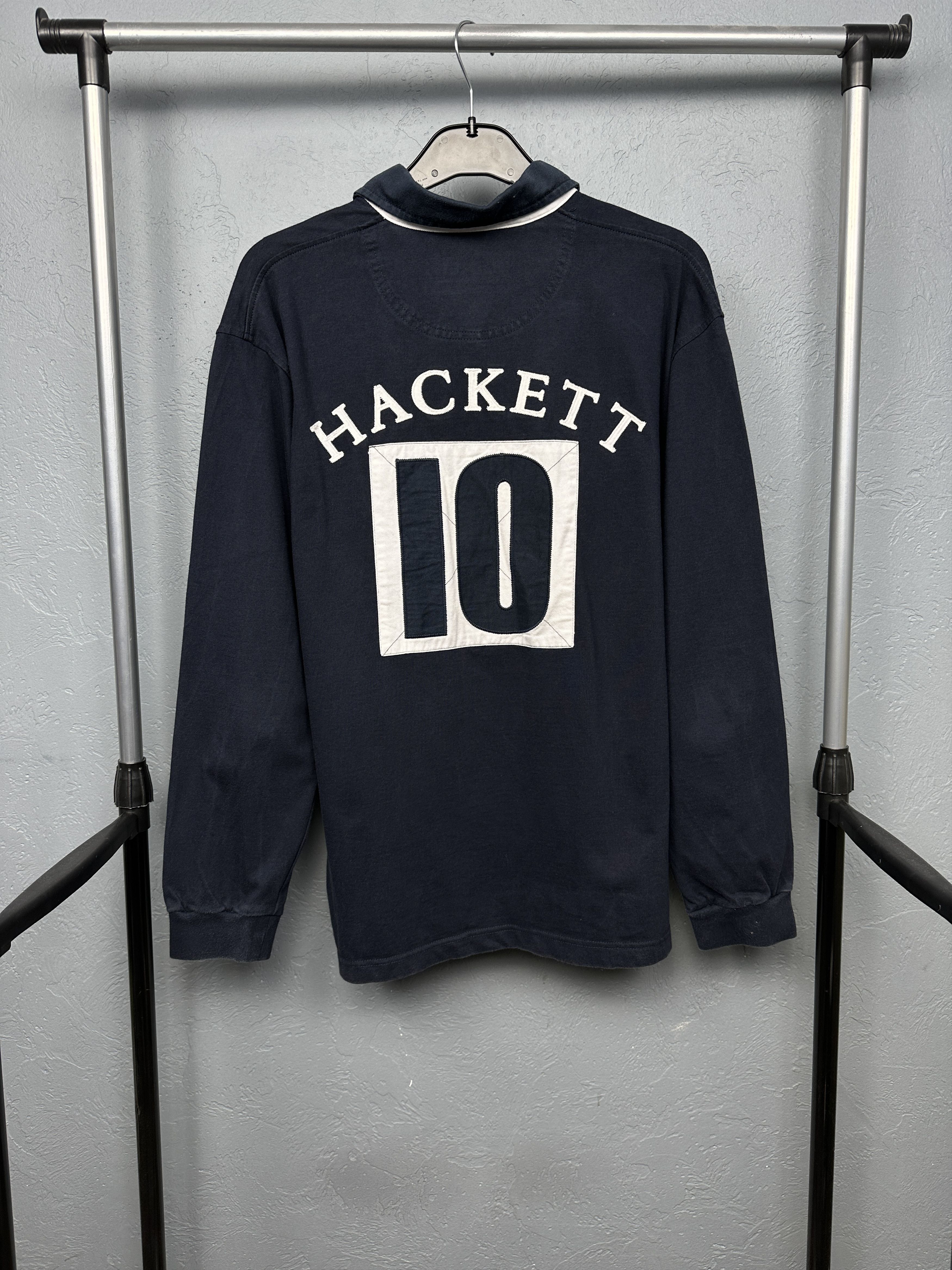 Hackett Hackett Vintage Mens Rugby Long Sleeve Polo Shirt Size US XL / EU 56 / 4 - 1 Thumbnail