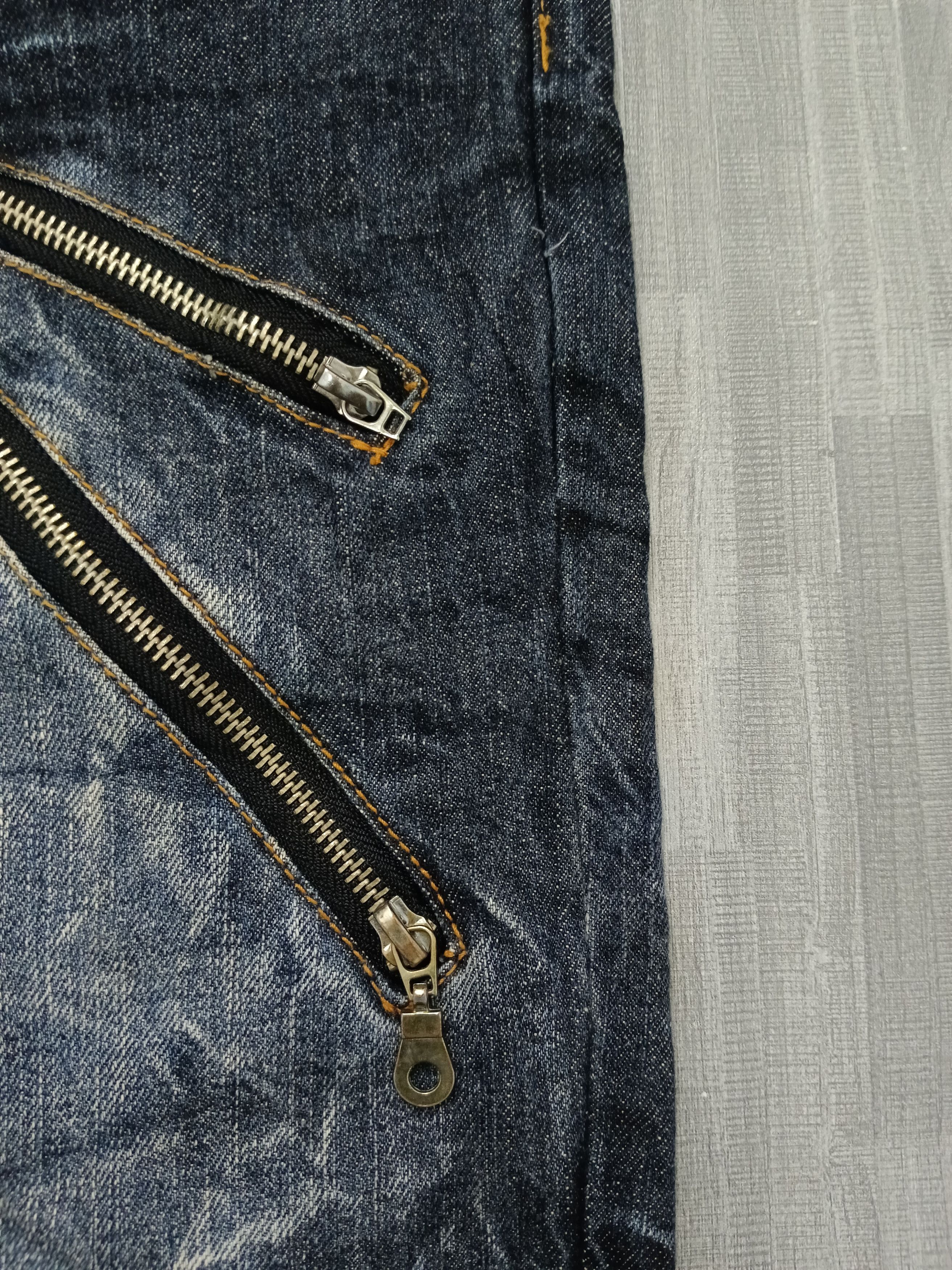 Japanese Brand SICK DOUBLE WAIST NYLAUS JEANS Size US 32 / EU 48 - 6 Thumbnail