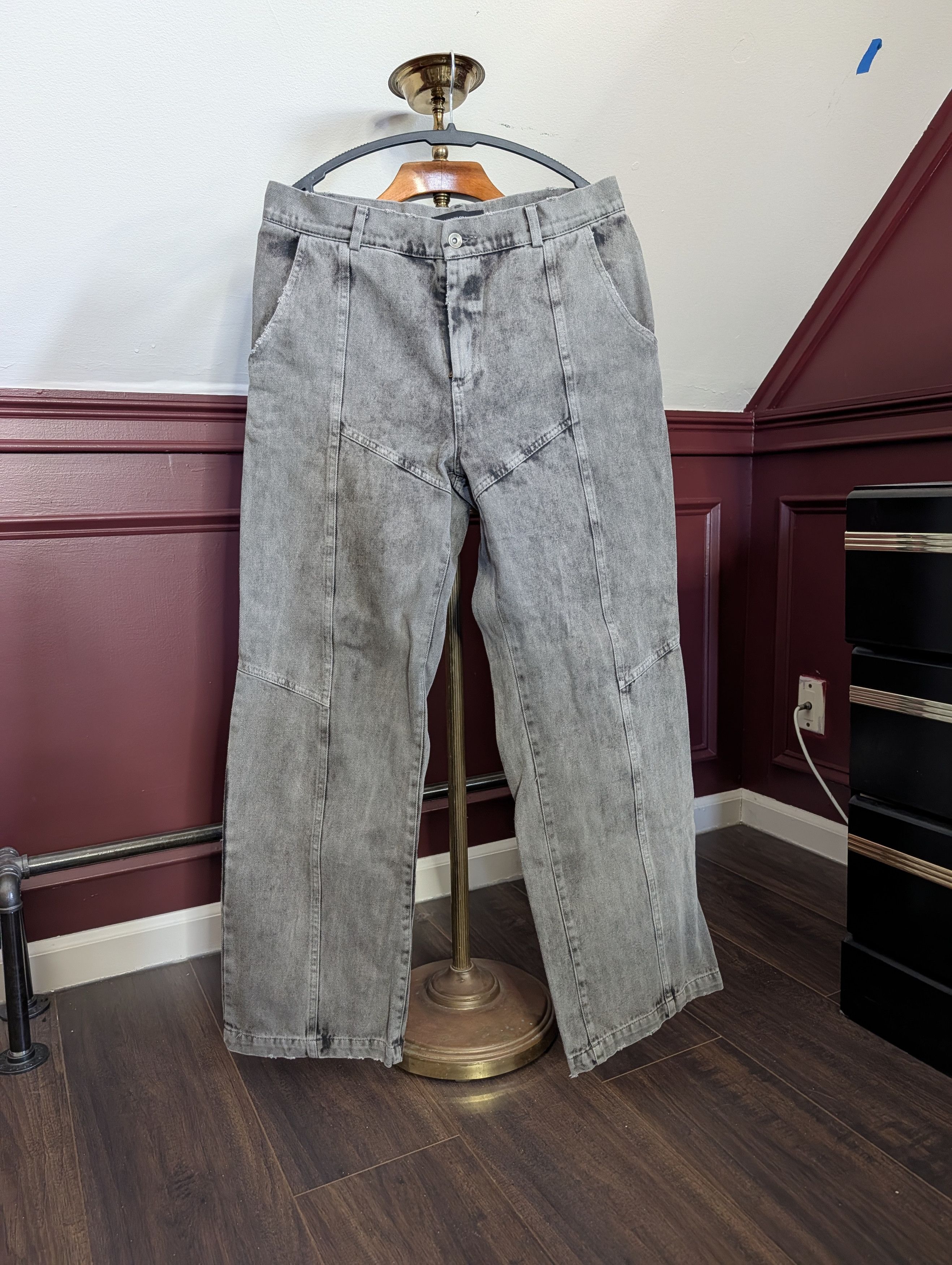 Andreluciano ANDROLOMUSIA Shibari Jeans Straight Leg Paneled 32 Size US 32 / EU 48 - 1 Thumbnail