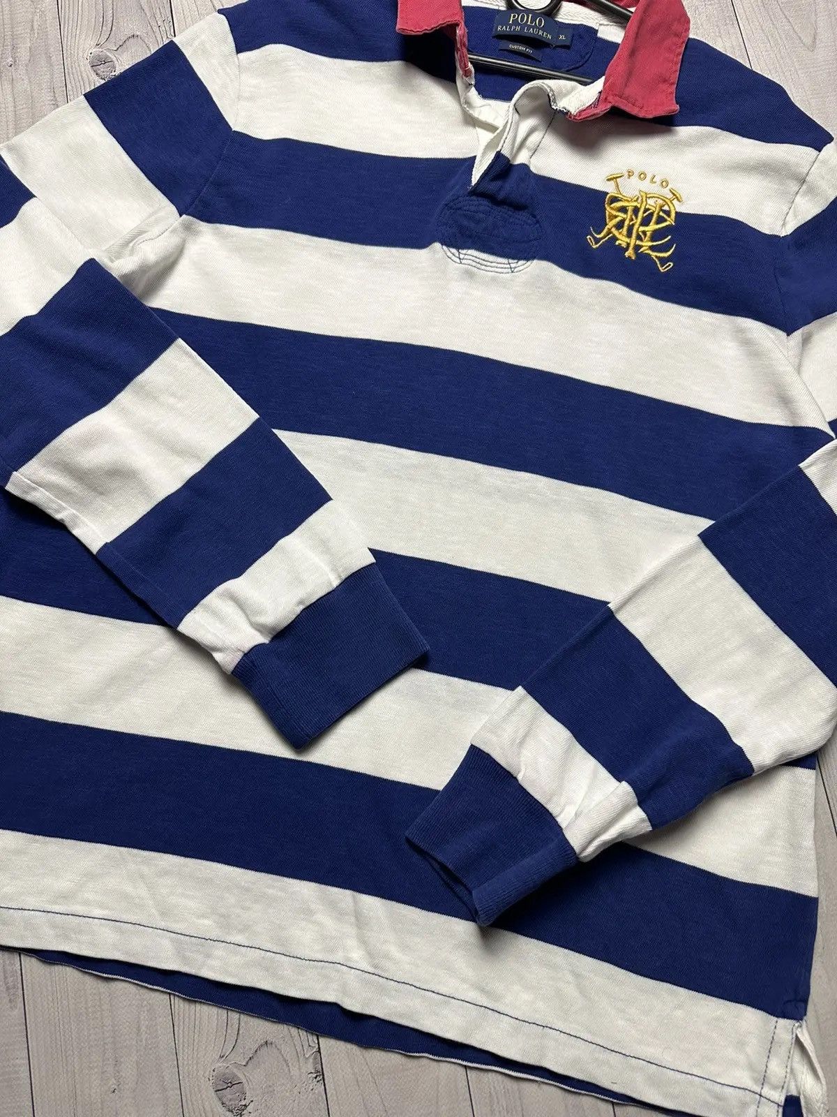 Polo Ralph Lauren Vintage Polo Ralph Lauren striped rugby jersey XL Size US XL / EU 56 / 4 - 4 Thumbnail