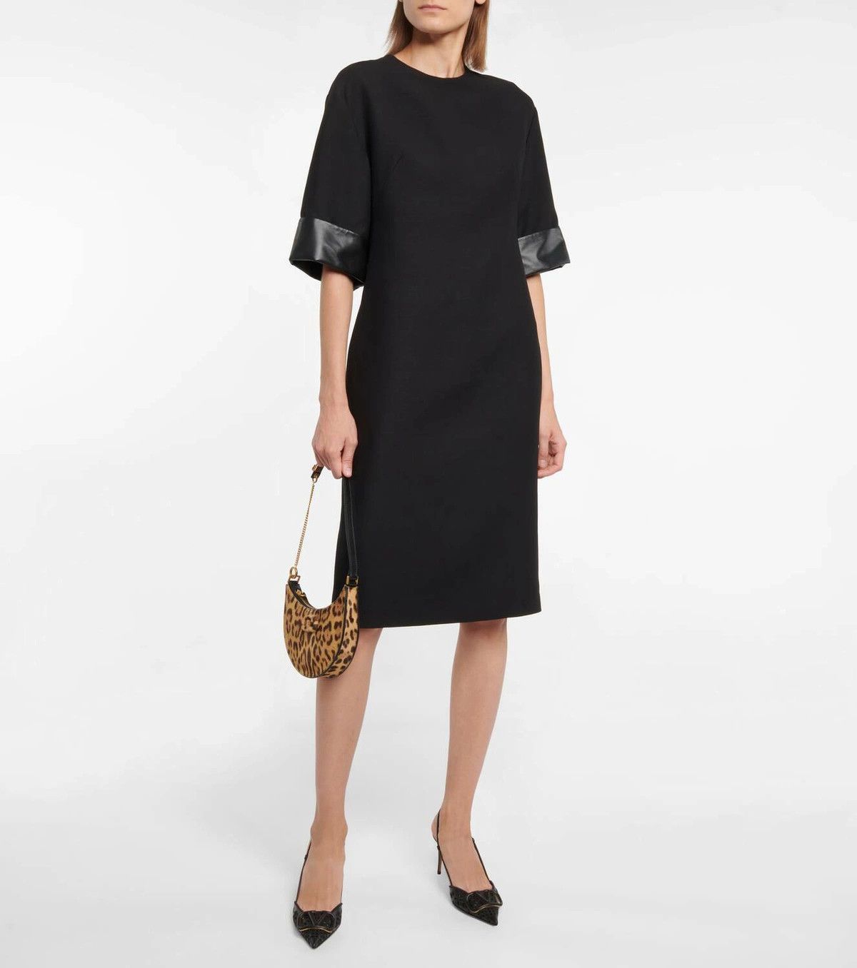 Valentino o1y0226 Midi Dress in Black Size M / US 6-8 / IT 42-44 - 4 Thumbnail