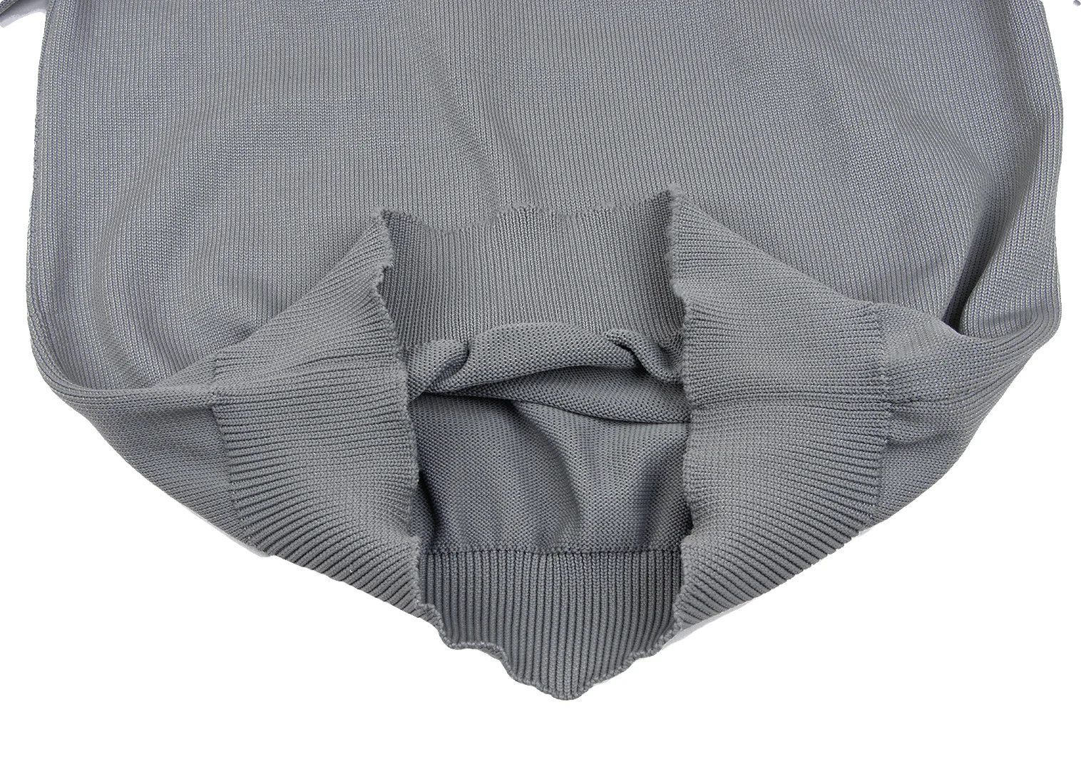 Comme des Garcons Homme Plus Embossed Design V-Neck Knit in Gray, Size M Size US M / EU 48-50 / 2 - 9 Thumbnail