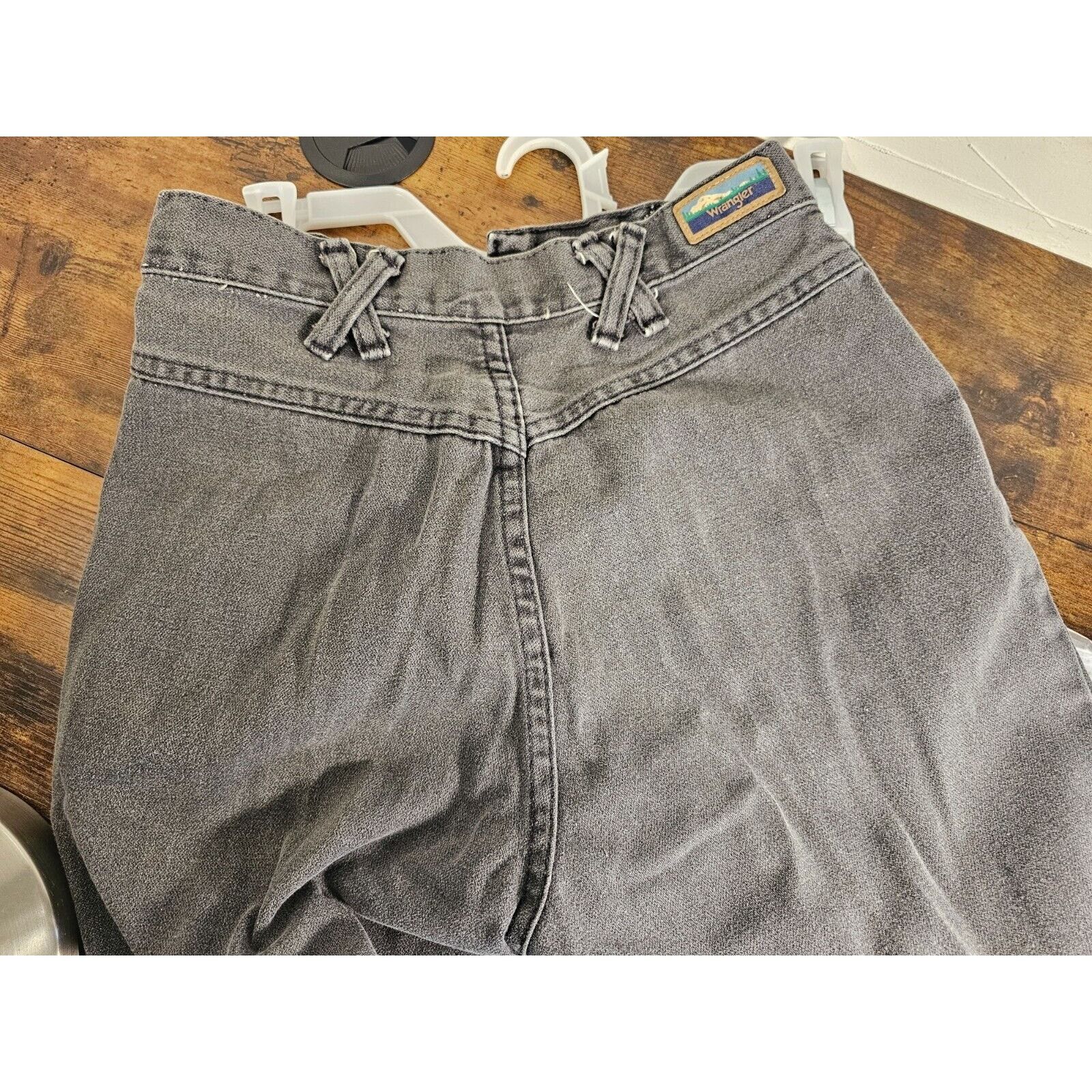Wrangler Wrangler VINTAGE 1980s Women's Grey Criss-Cross Jeans M Size 24" / US 00 / IT 34 - 5 Thumbnail