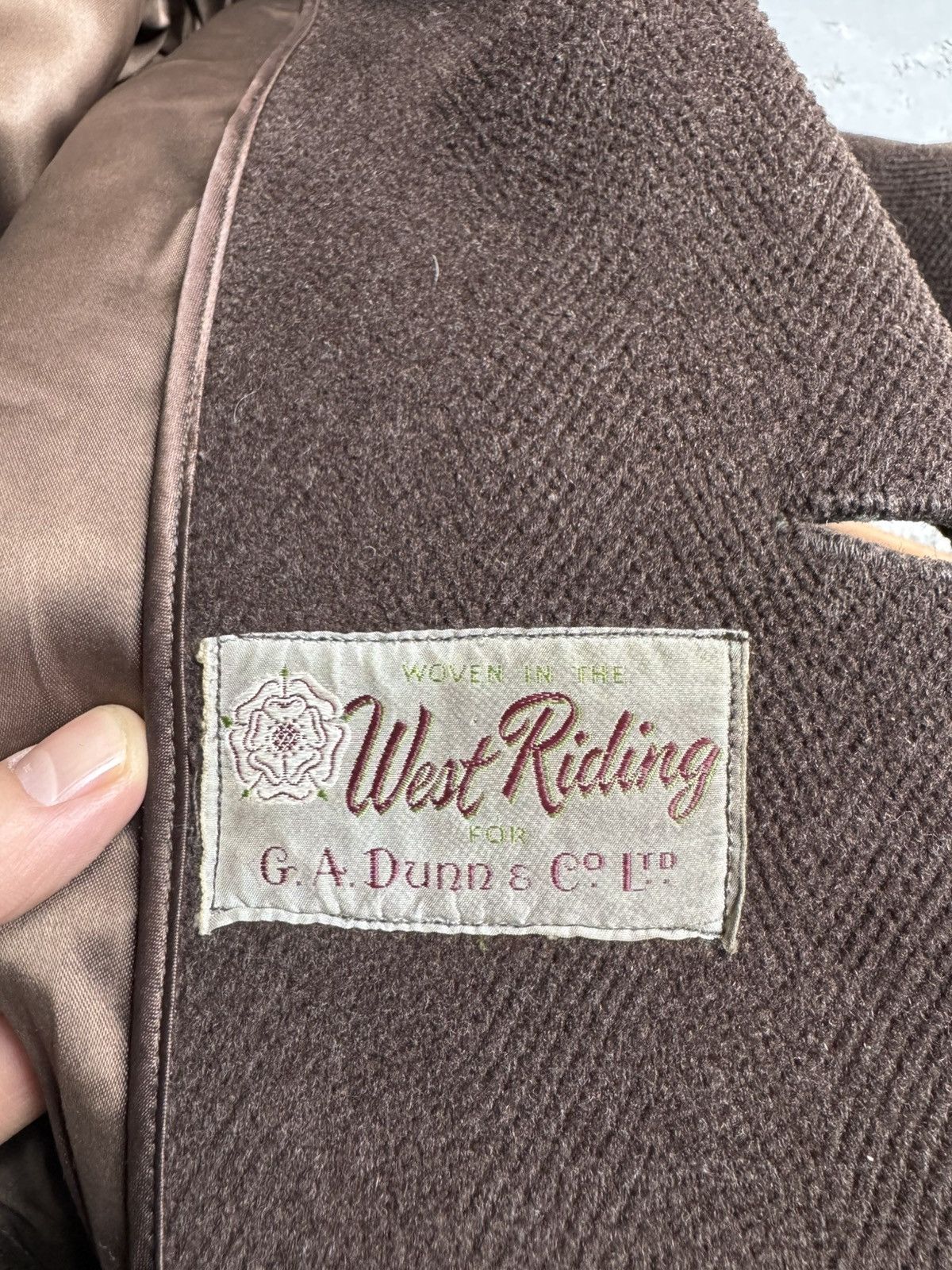 Japanese Brand × Vintage 1940-50's UK Vintage Dunn&Co. Wool Coat Size US M / EU 48-50 / 2 - 4 Thumbnail