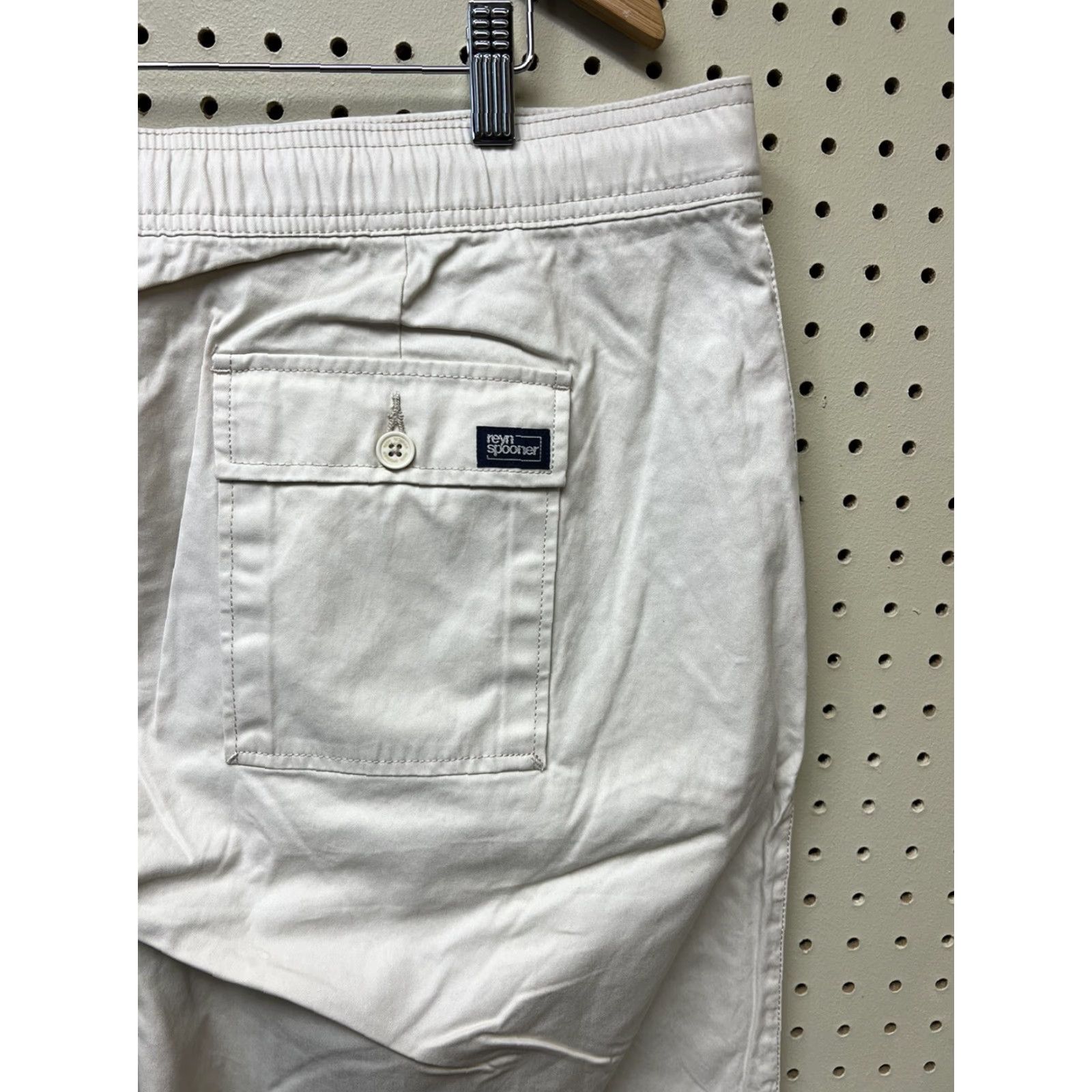 Reyn Spooner Reyn Spooner Solid Beach Twill Chino Drawstring Pants Men’s 2XL Tan Navy Blue Beach Chino Pants Mens Regular 2XL Size US 39 - 3 Thumbnail