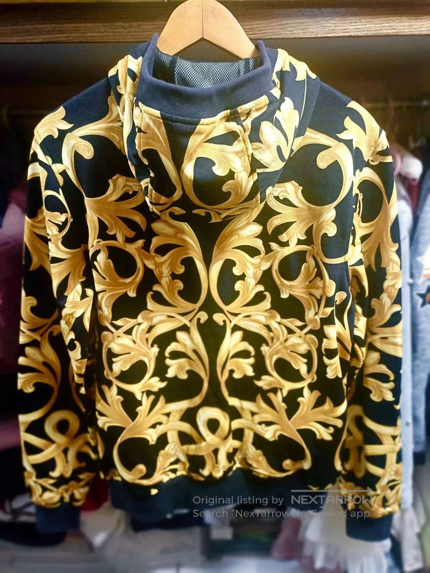 Versace Versace Baroque Black Gold Jacket. Size US S / EU 44-46 / 1 - 2 Thumbnail