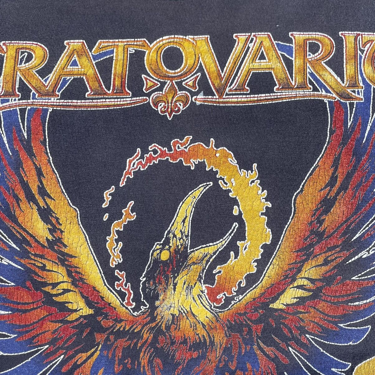 Band Tees 🔥Vintage 90s Stratovarius Power Metal Band Distress Tee Size US L / EU 52-54 / 3 - 10 Thumbnail