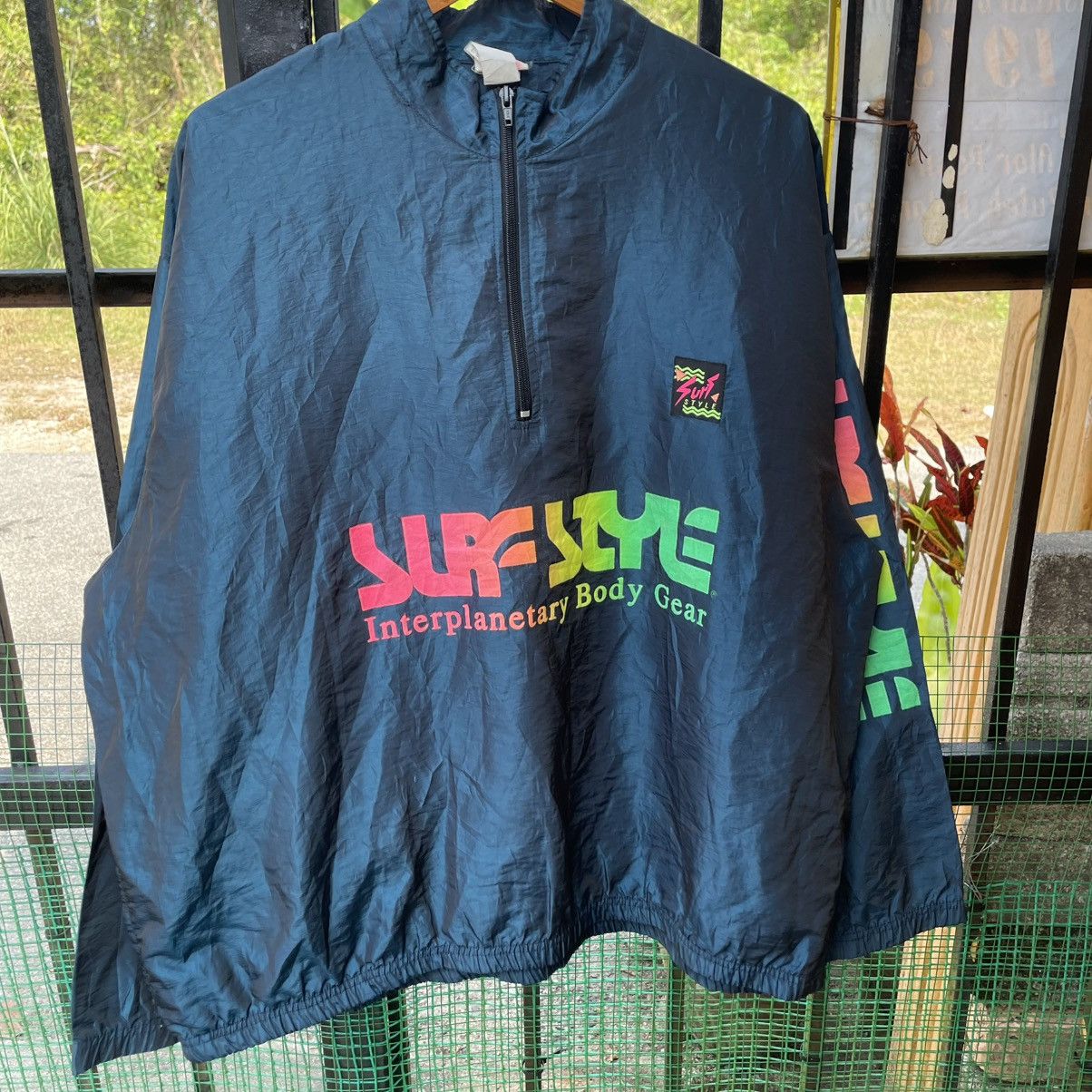 Outdoor Research 🔥Vintage 80s Surf Styles Half Zipper Wiindbreaker Jacket Size US XL / EU 56 / 4 - 5 Thumbnail