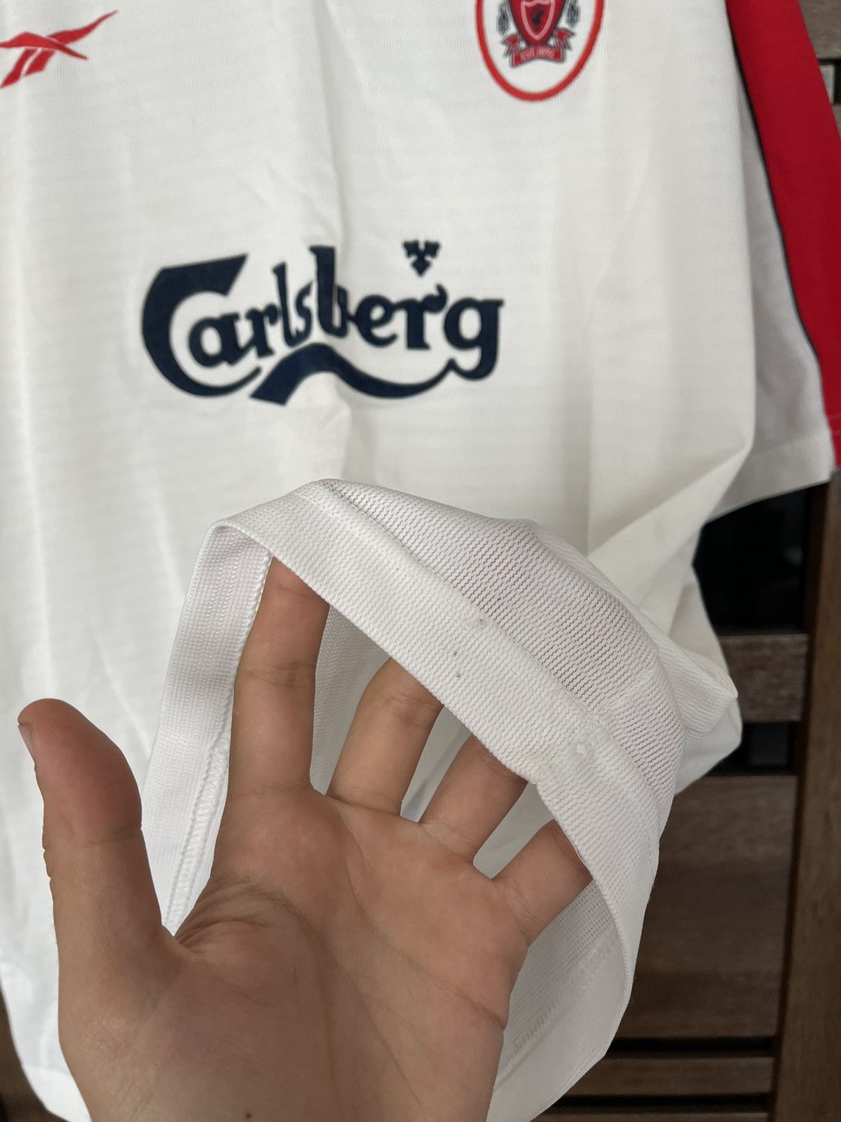 Reebok 1998/1999 Reebok Liverpool Owen Vintage Soccer Jersey Tee Size US XL / EU 56 / 4 - 19 Thumbnail