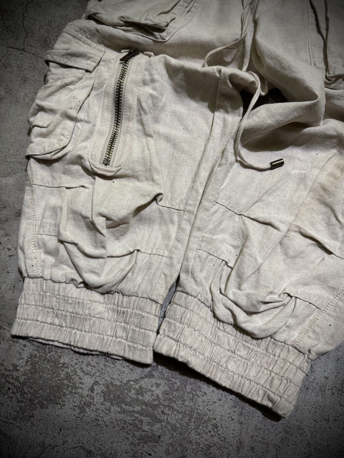 GOA G.O.A LINEN CARGO SHORT PANTS Size US 30 / EU 46 - 7 Thumbnail