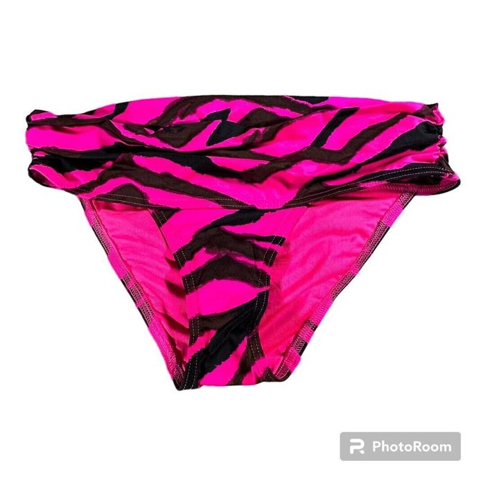 Victoria's Secret Victoria's Secret Womens XS Pink Zebra Striped Bikini ...