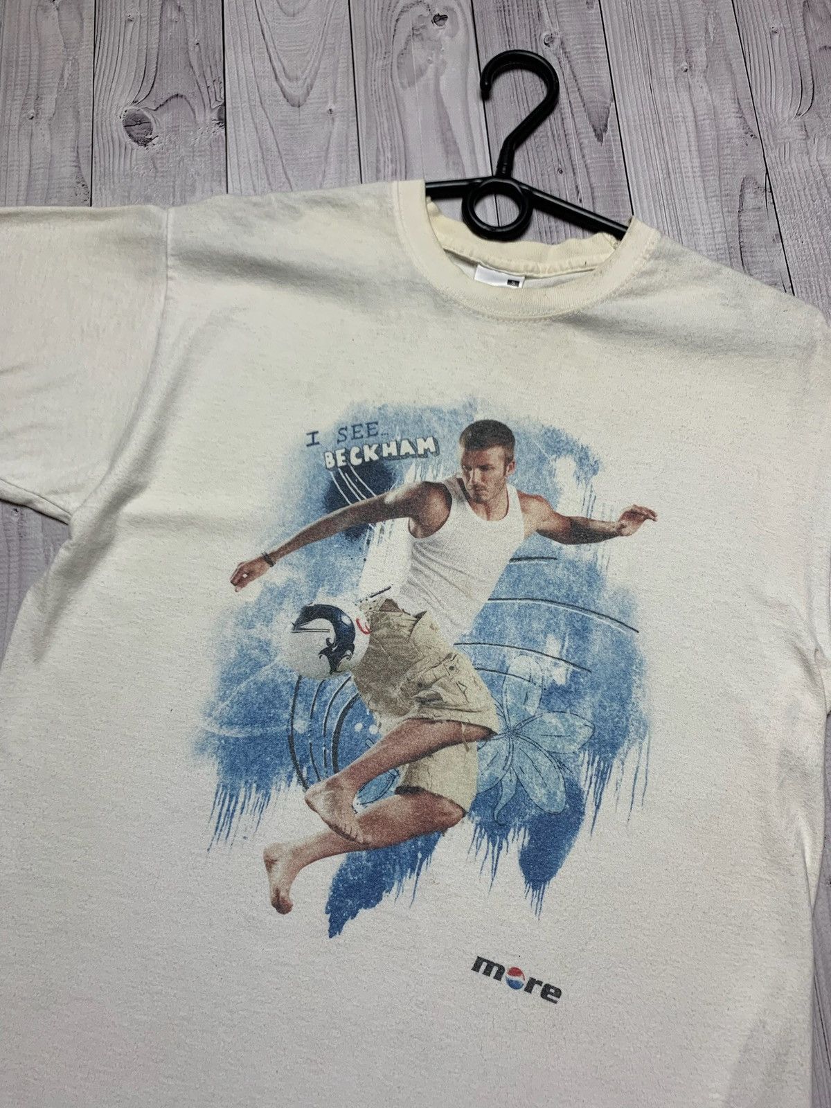 David Beckham David backham Pepsi vintage tee T-shirt Size S Size US S / EU 44-46 / 1 - 2 Thumbnail