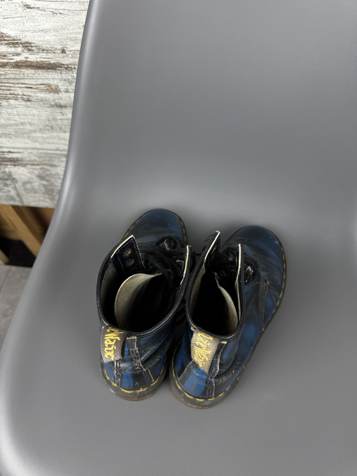 Dr. Martens × Vintage Women’s Vintage Dr.Martens sneakers hi top leather England Size US 7 / IT 37 - 11 Thumbnail