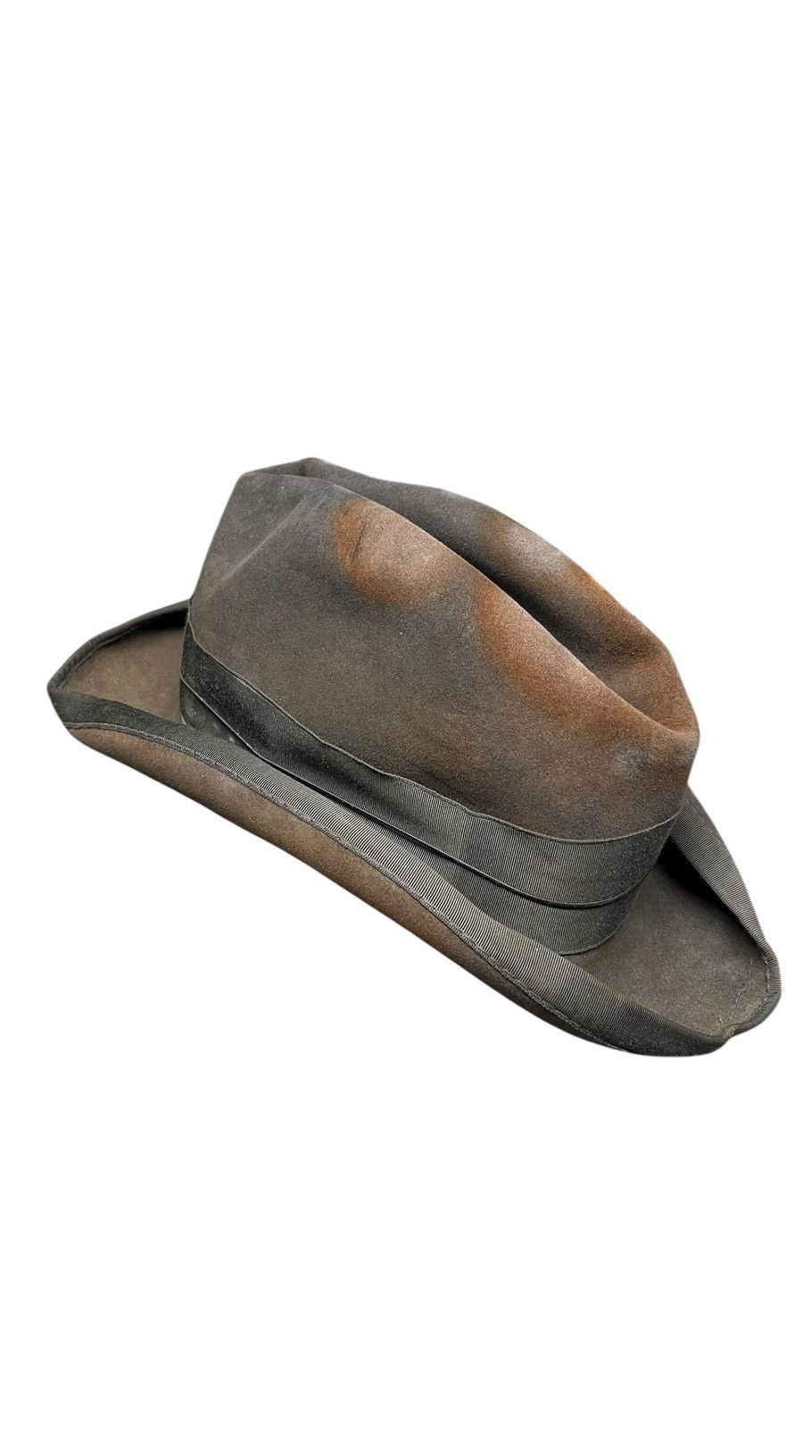 Stetson Vintage Stetson Knox Fedora 1955 distressed leather. 7 1/8 Size ONE SIZE - 4 Thumbnail