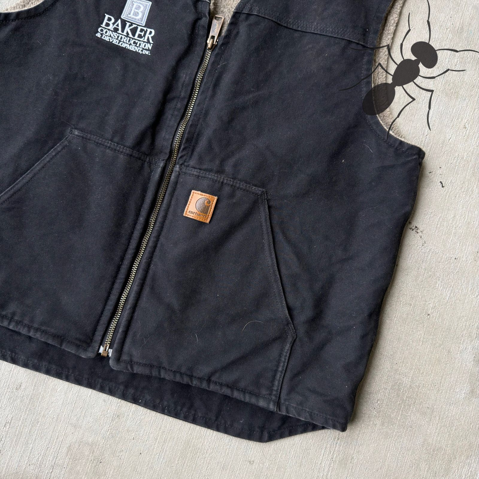 Carhartt × Vintage Carhartt V26 black sherpa lined work wear vest Size US L / EU 52-54 / 3 - 2 Thumbnail