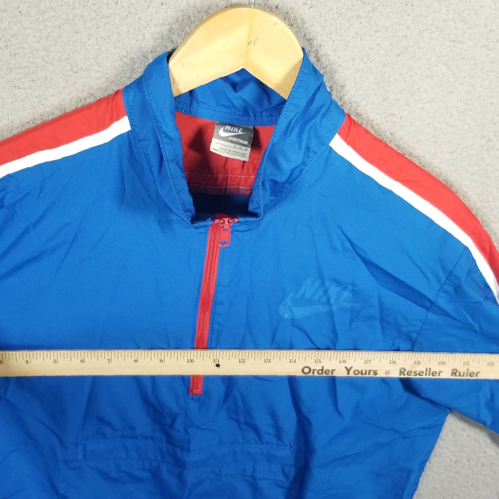 Nike Nike Sportswear Men Medium Kangaroo Packable 1/2 Zip Windbreaker Jacket Size US M / EU 48-50 / 2 - 6 Thumbnail