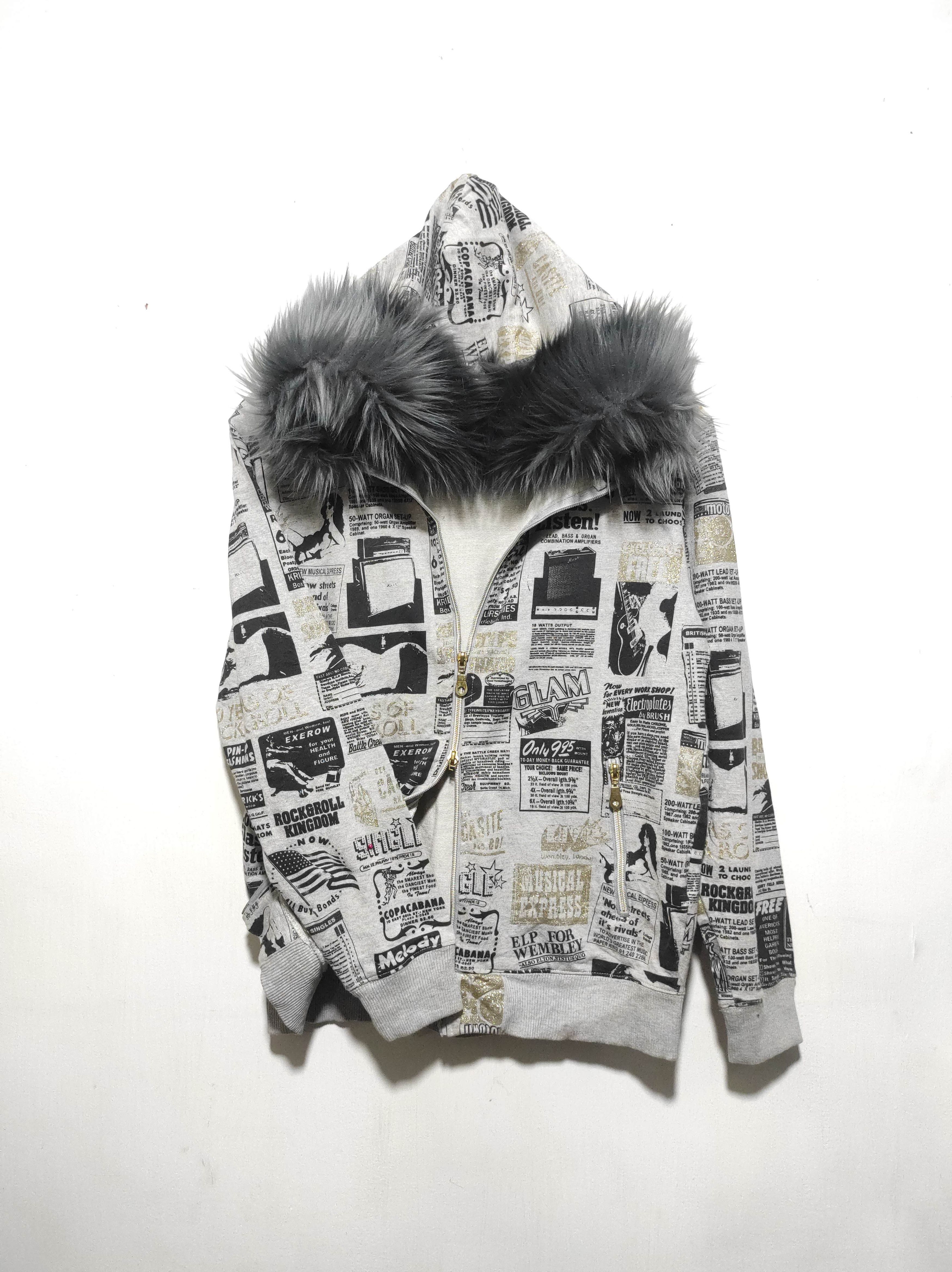 If Six Was Nine Lock Heaven Newspapper Double Zip Fur Hoodie i6w9 LGB style Size US S / EU 44-46 / 1 - 3 Thumbnail