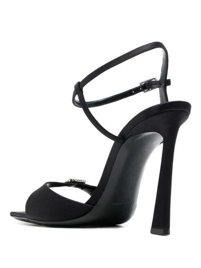 Saint Laurent Paris o1bcso1str1124 Venue Sandals in Black Size US 6 / IT 36 - 3 Thumbnail