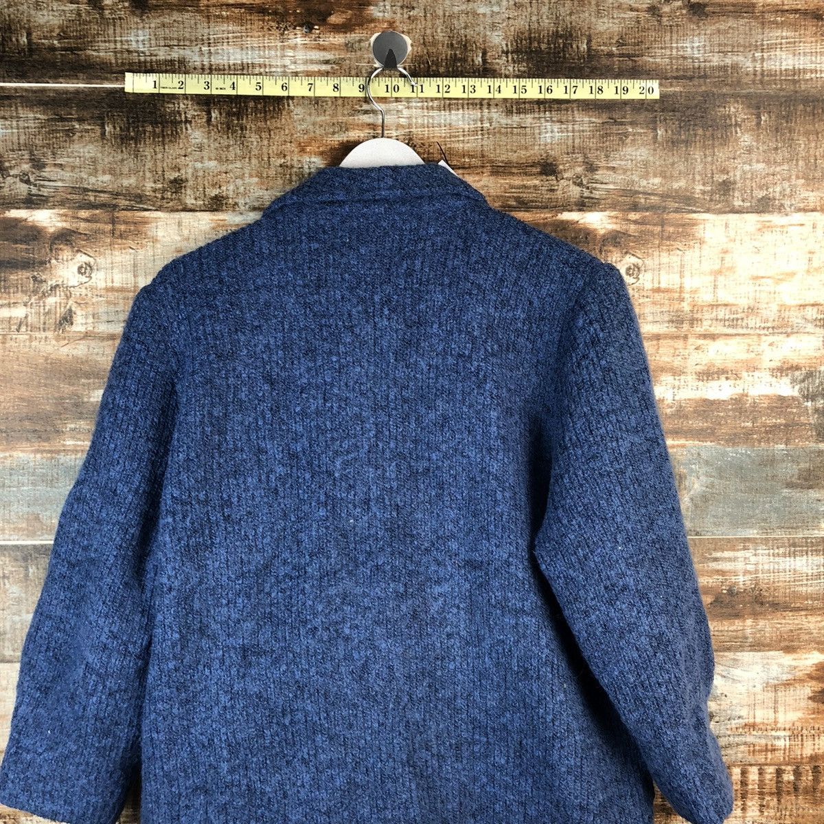 Japanese Brand Japanese Brand Blue indigo knitwear cardigan #A2461 Size US L / EU 52-54 / 3 - 11 Thumbnail