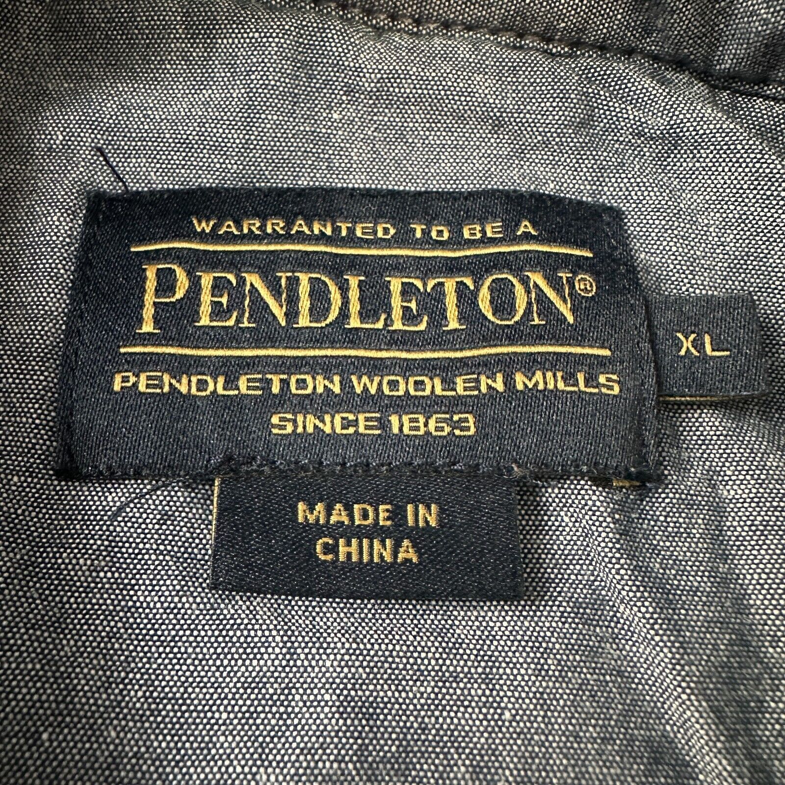 Pendleton Pendleton Flannel Shirt Jacket Mens XL Blue Button Up Size US XL / EU 56 / 4 - 7 Thumbnail