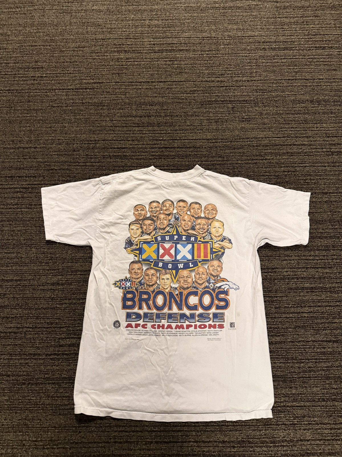 Vintage Vintage 1990s Made in USA Broncos Superbowl Tee Size US XL / EU 56 / 4 - 2 Thumbnail
