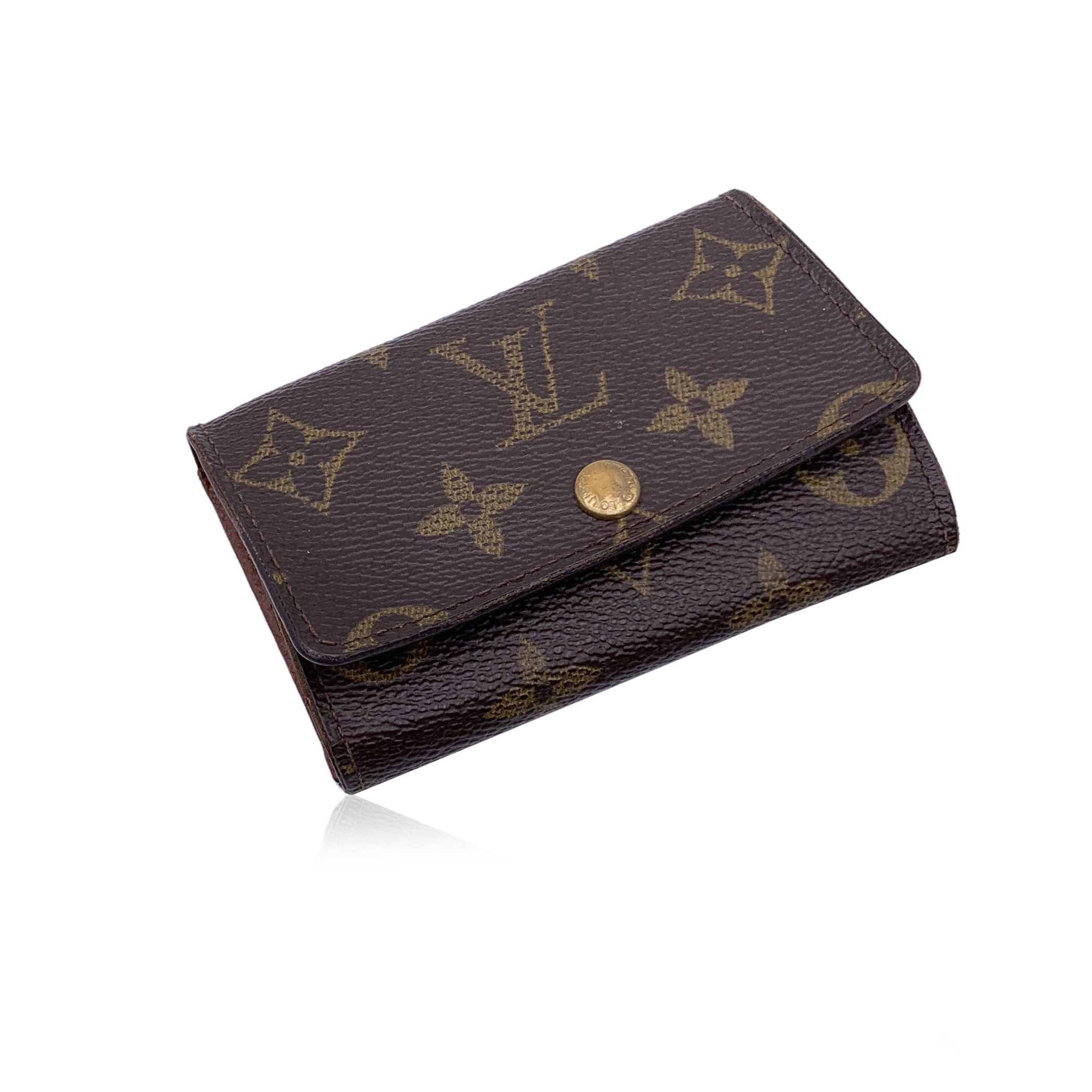 LOUIS VUITTON Multicles 6 Key Holder Wallet with Leather Strap Monogram Canvas 2024