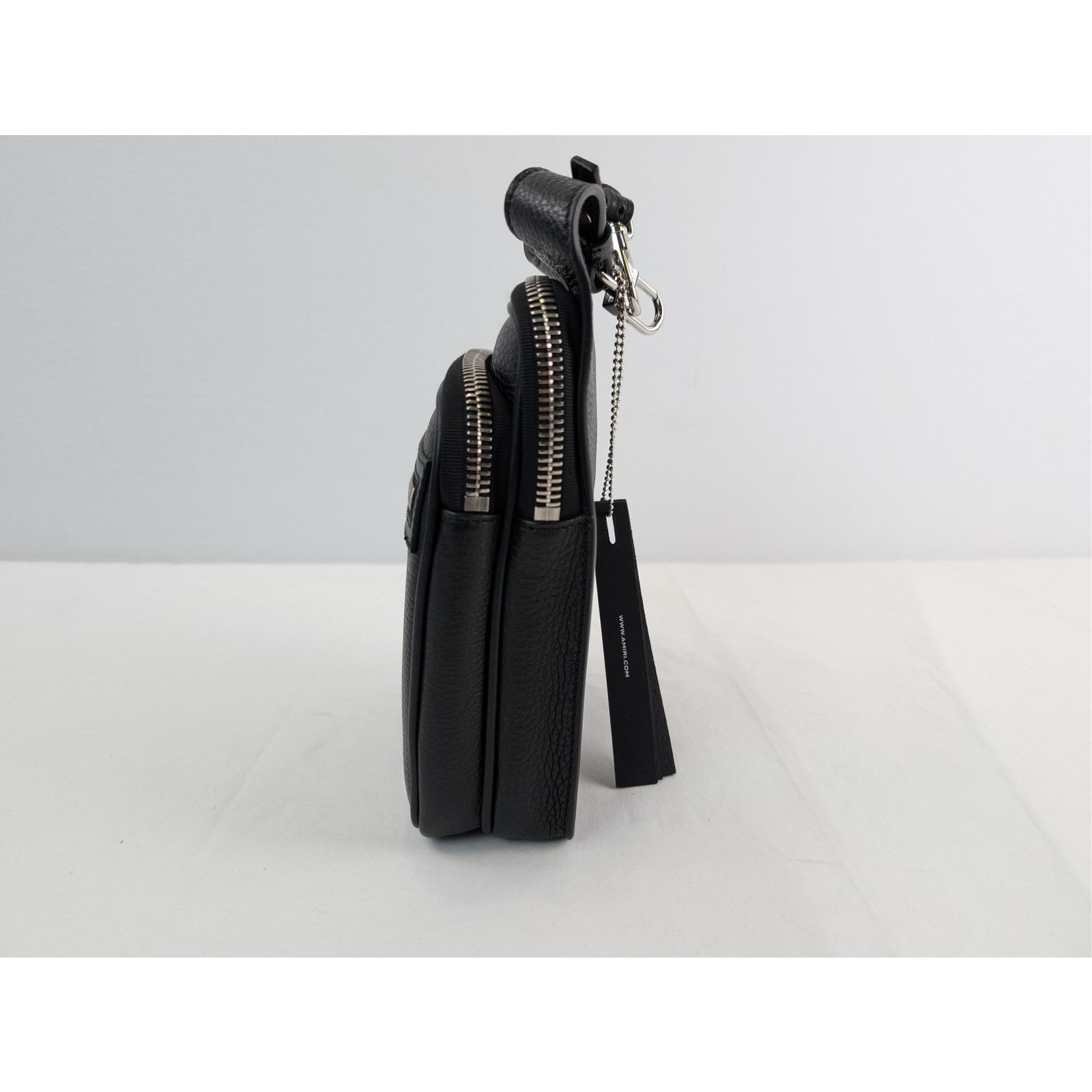 Amiri o1rshd1 Size: OS / Pebbled Napa Hip Pouch Bag in Black Size ONE SIZE - 9 Thumbnail