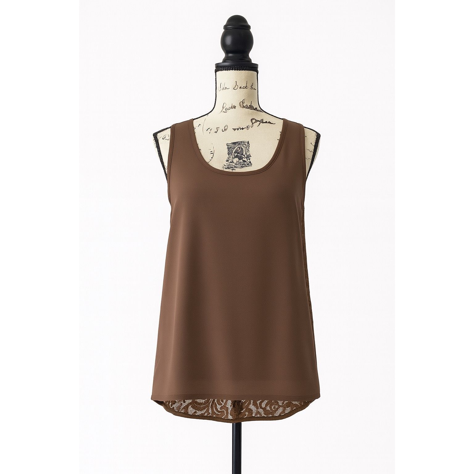 Other Bellatrix Brown Lace Back Tank Top Women’s Small Sheer Detai Size S / US 4 / IT 40 - 1 Thumbnail