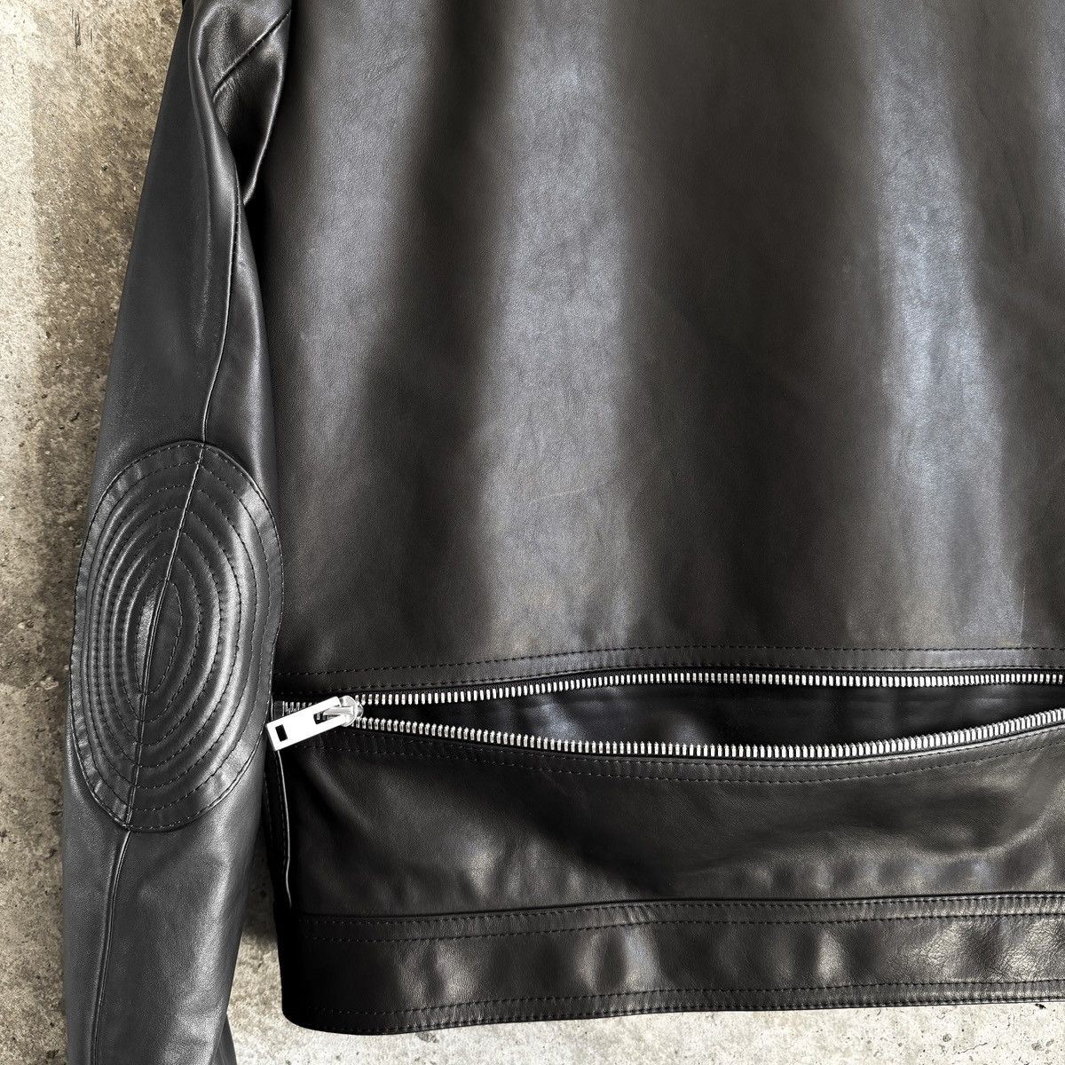 Maison Margiela Maison Margiela SS16 Matte Black Calf Leather Biker Jacket Size US L / EU 52-54 / 3 - 5 Thumbnail