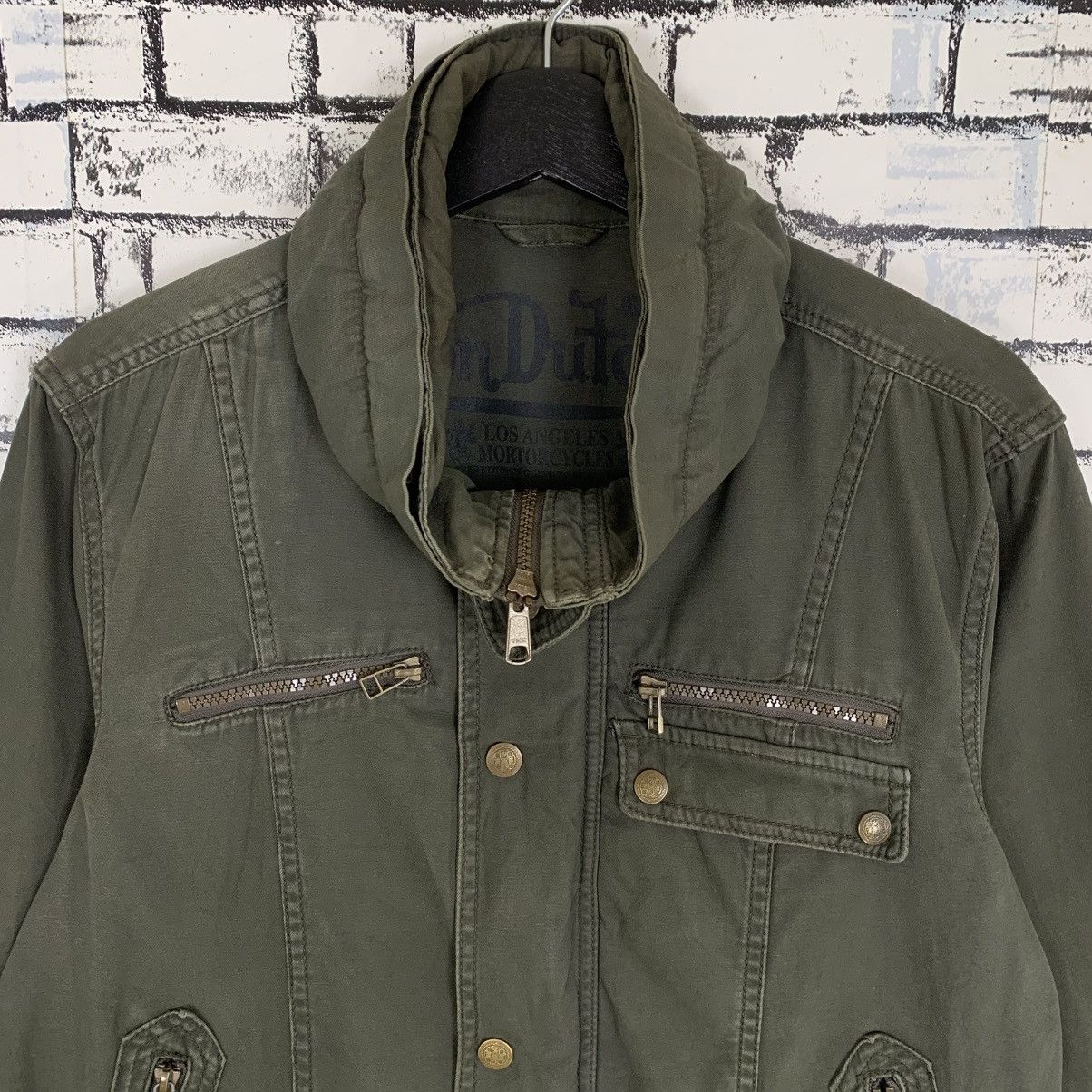 Designer × Vintage × Von Dutch Von Dutch Distressed Jacket Size L / US 10 / IT 46 - 4 Thumbnail