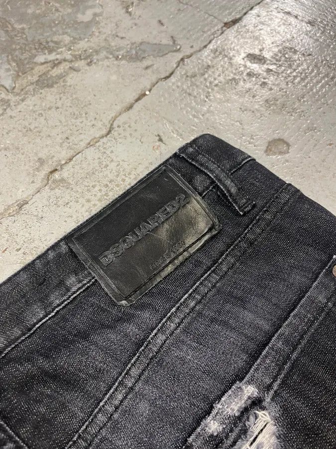 Designer × Dsquared2 × Vintage AW2017 DSquared2 Grey Distressed Denim Jeans Size US 33 - 10 Thumbnail