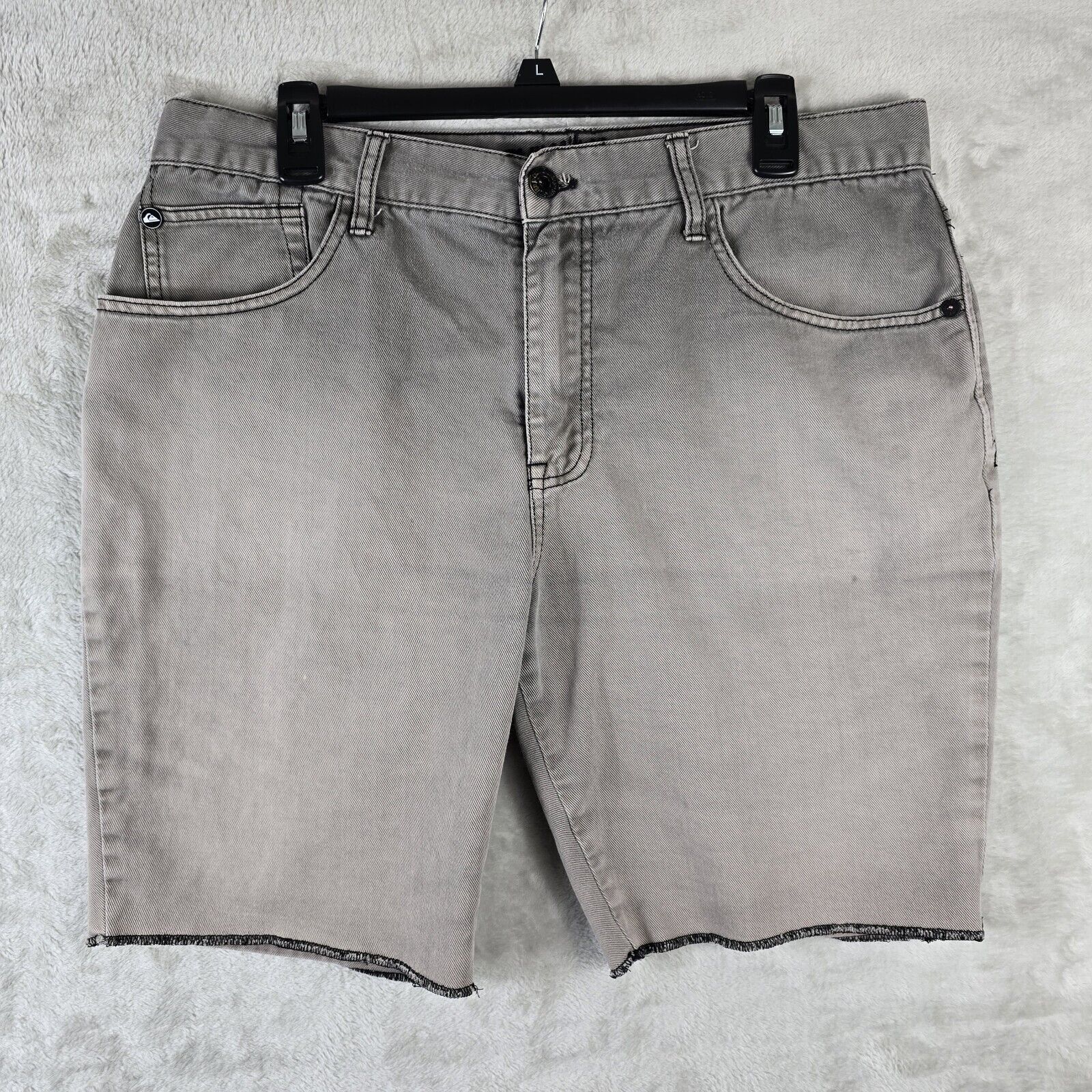 Quiksilver Vintage Quiksilver Denim Shorts 36 Grey Y2K Surf Skate Size US 36 / EU 52 - 2 Thumbnail