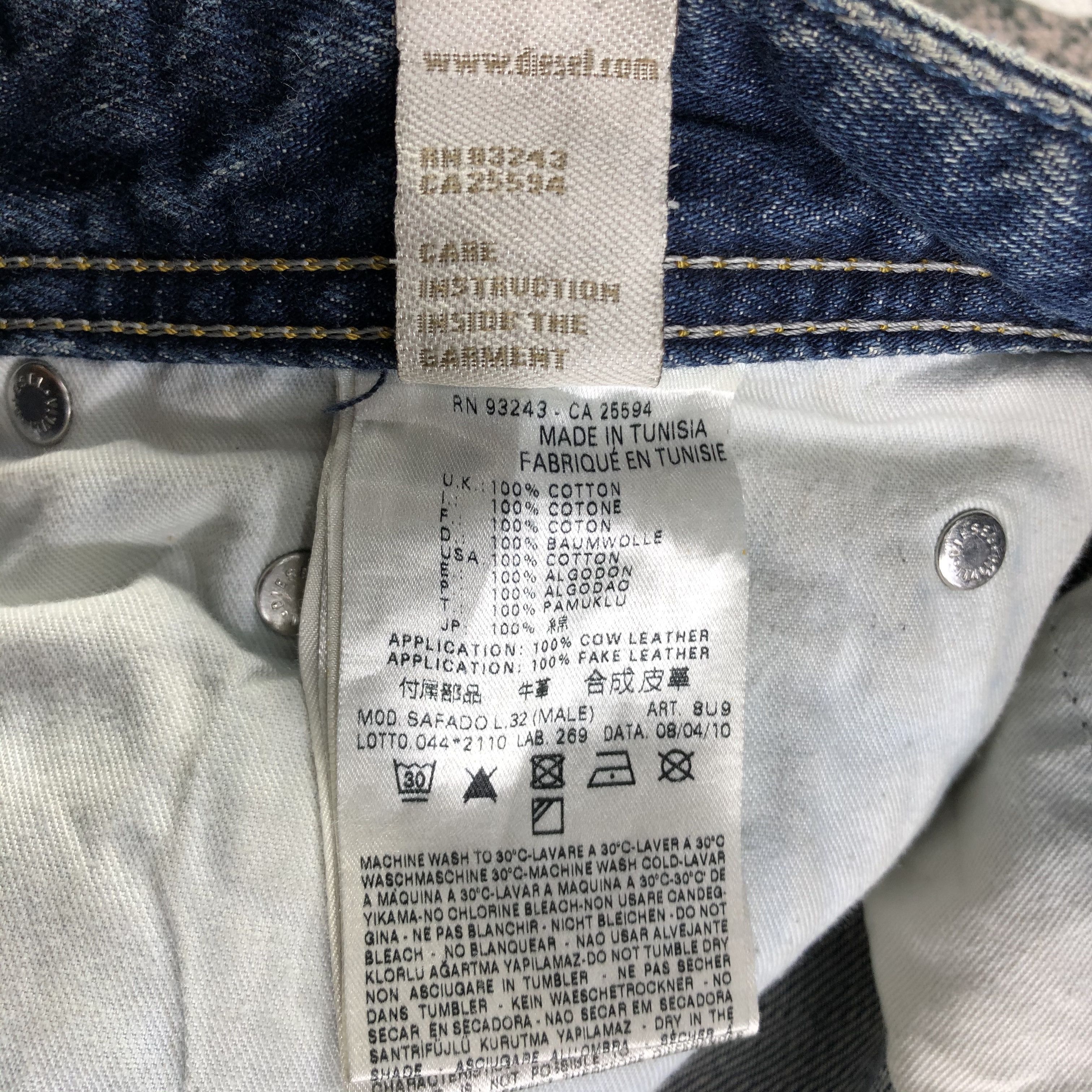 Diesel Diesel Safado Jeans Ripped Denim KJ2407 Size US 29 - 11 Thumbnail