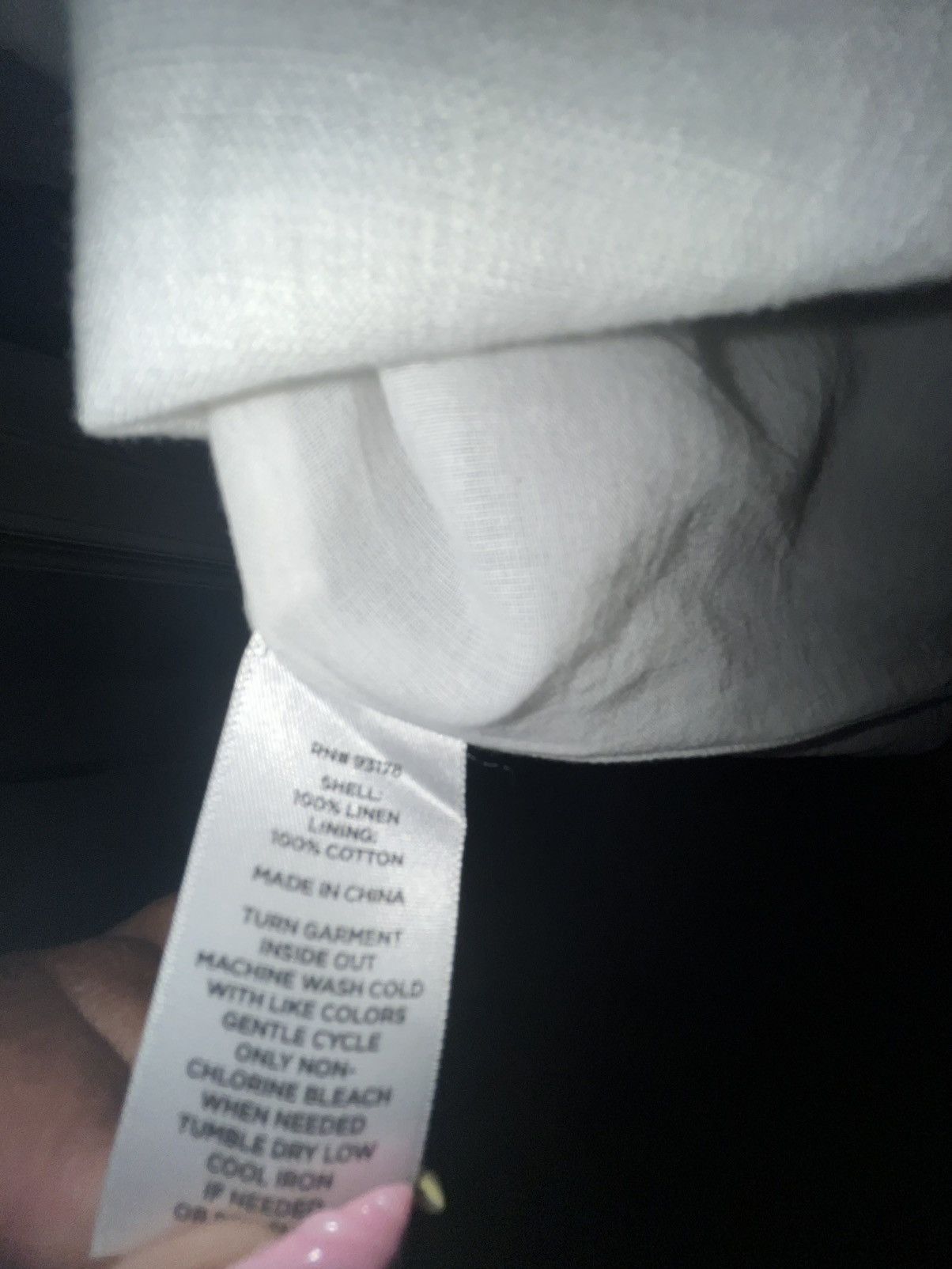 Magaschoni Magaschoni White Linen Dress Size M / US 6-8 / IT 42-44 - 3 Thumbnail