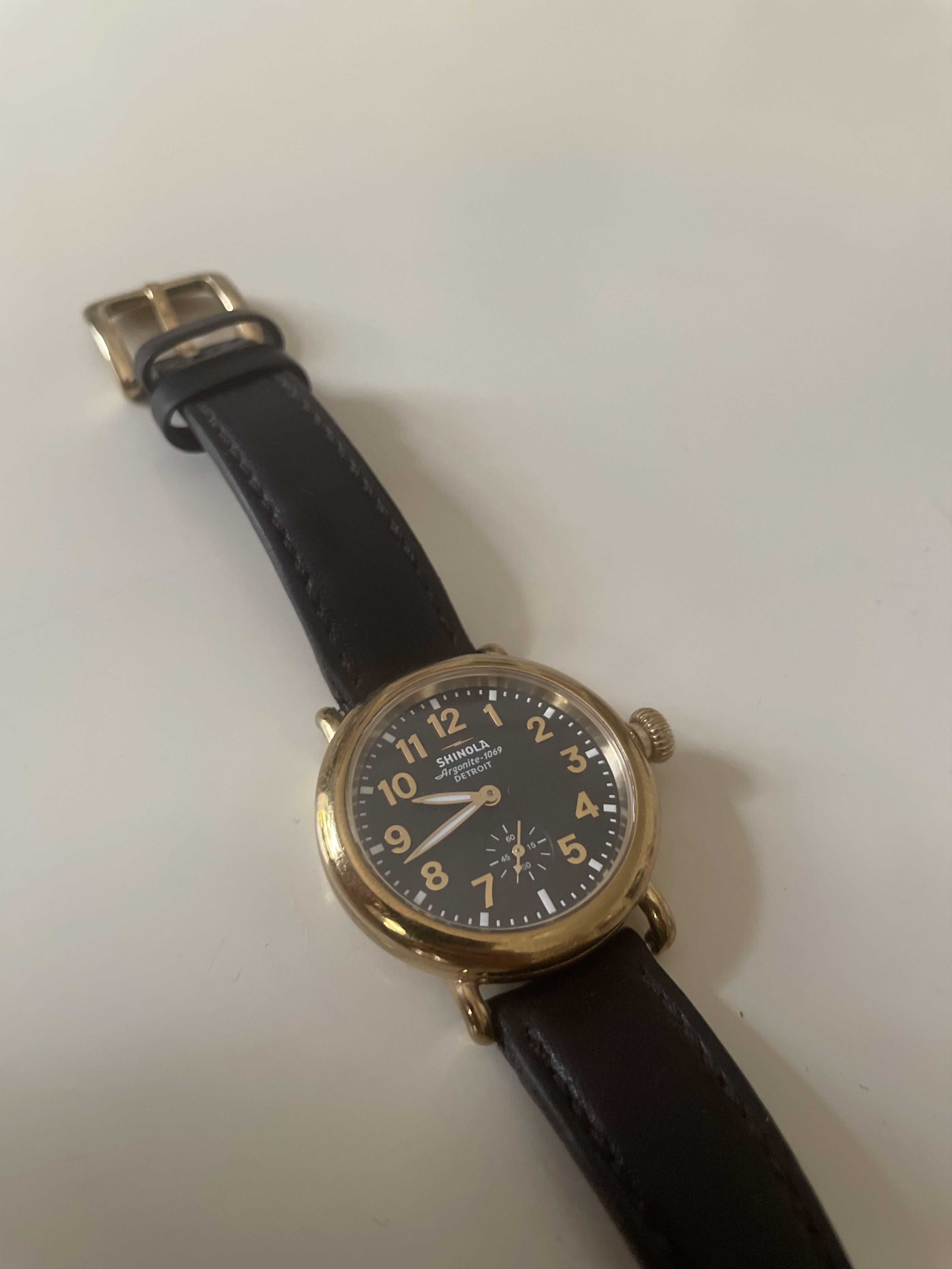 Shinola Shinola, The Runwell 41mm, gold case, black dial Size 40 - 1 Thumbnail