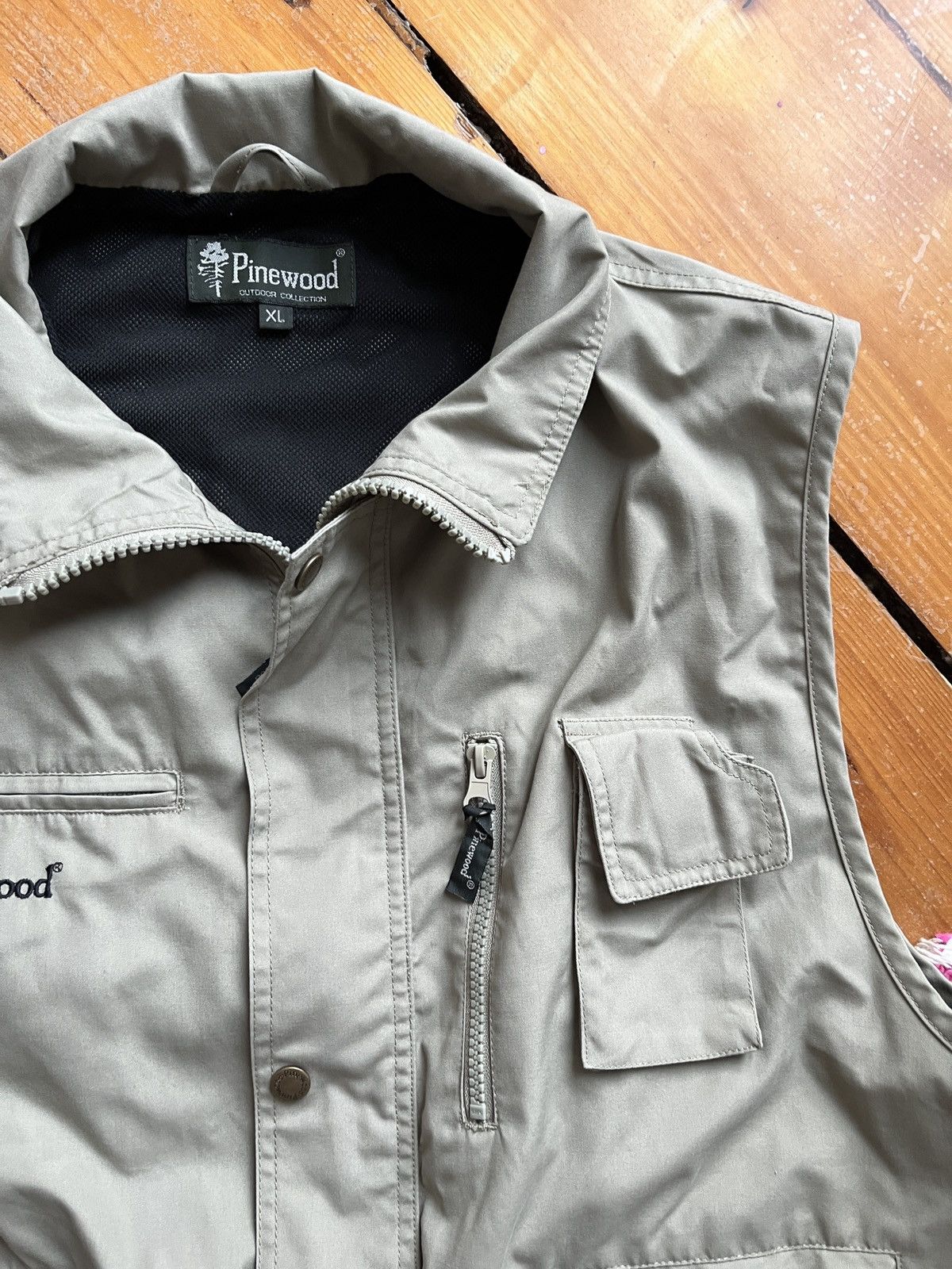 American Essentials Pinewood Beige Vest vintage Size US XL / EU 56 / 4 - 5 Thumbnail