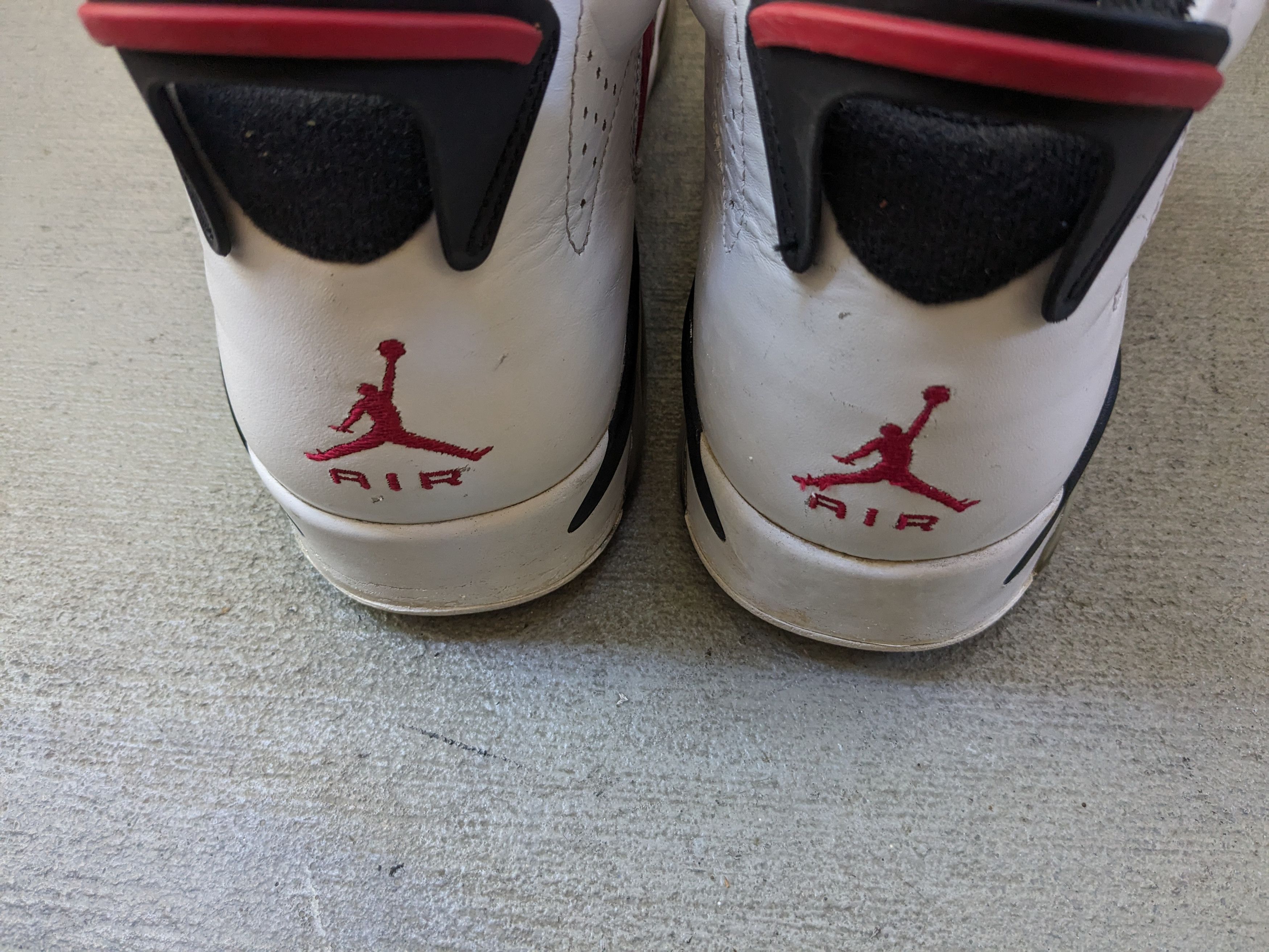 Nike Air Jordan 6 Retro Carmine 10.5 Red White 384664-160
