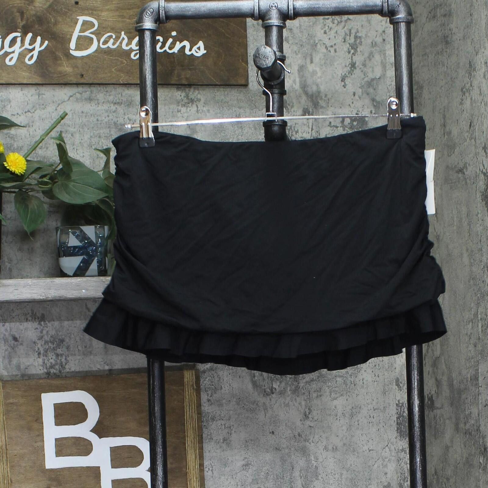 Other Leilani Ladies Ruffle Skirtini Swim Skirt Bottom Black 14 Size 36" / US 14 / IT 50 - 1 Thumbnail