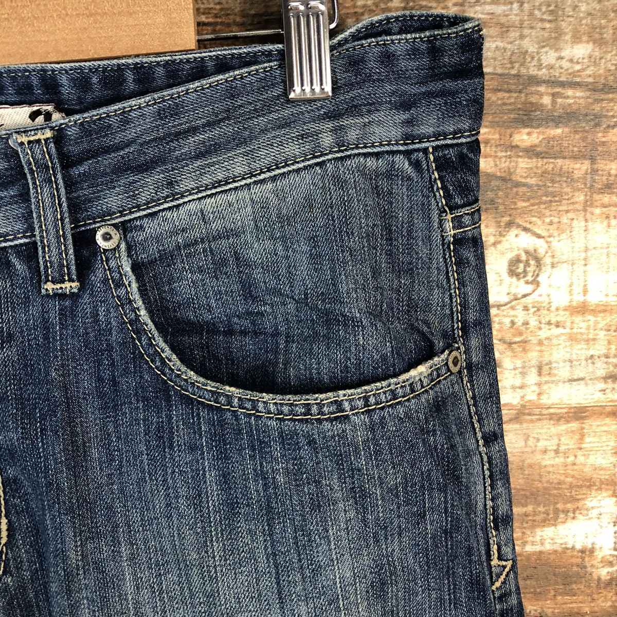 Seven 7 DL Seven 7 Blue Distressed Denim Pants #C204 Size US 32 / EU 48 - 8 Thumbnail