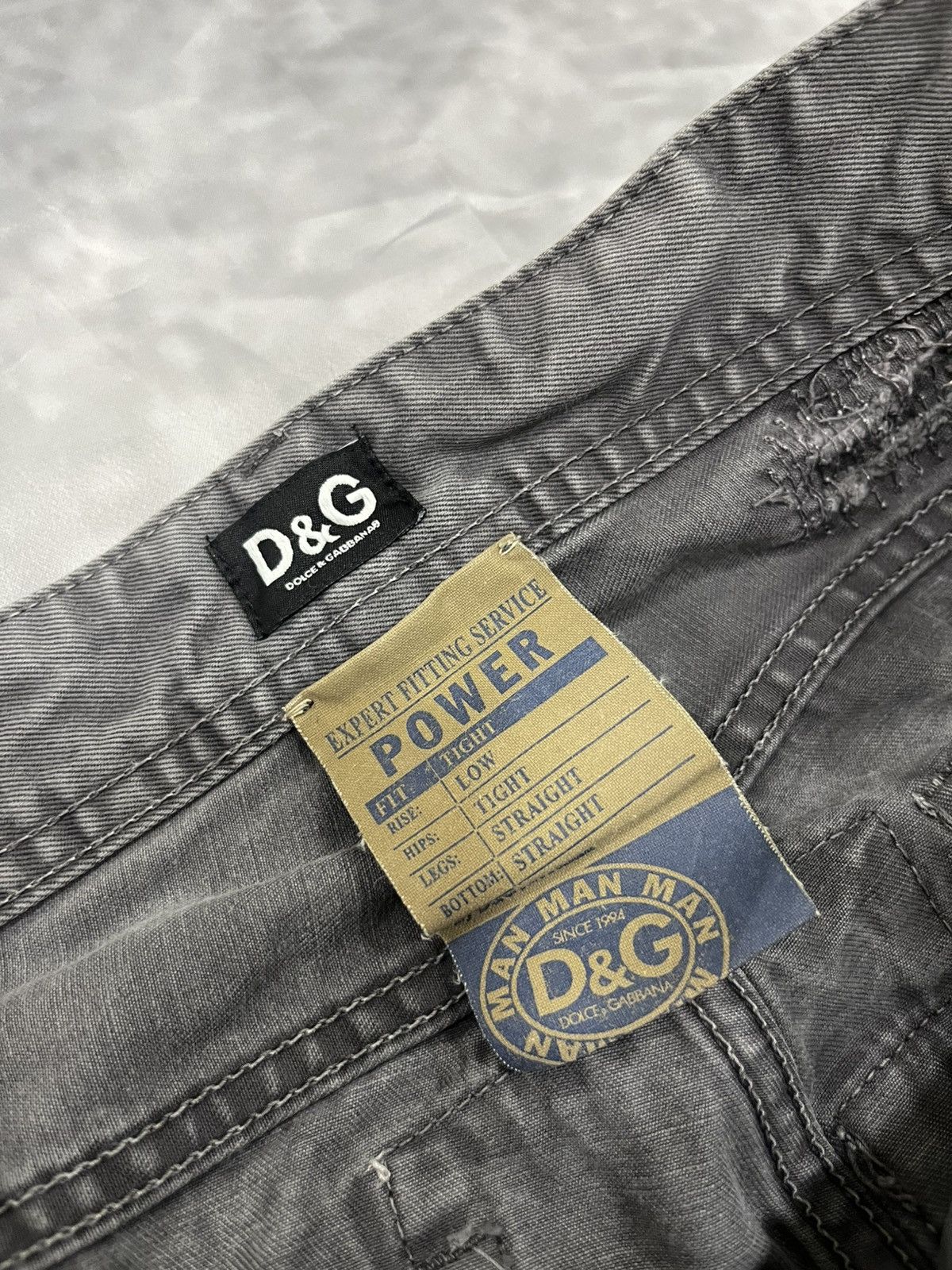 Dolce & Gabbana Dolce Gabbana Vintage Patchwork Distressed Dense Jeans Size US 33 - 4 Thumbnail