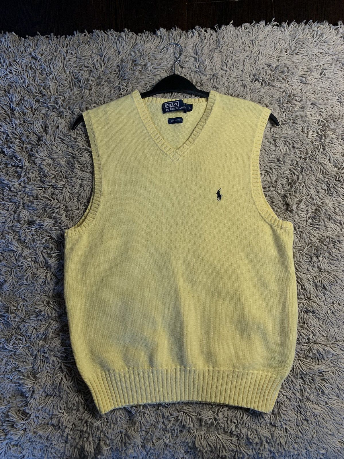 Polo Ralph Lauren × Ralph Lauren × Vintage Vintage Polo Ralph Lauren yellow Vest Size US S / EU 44-46 / 1 - 1 Thumbnail