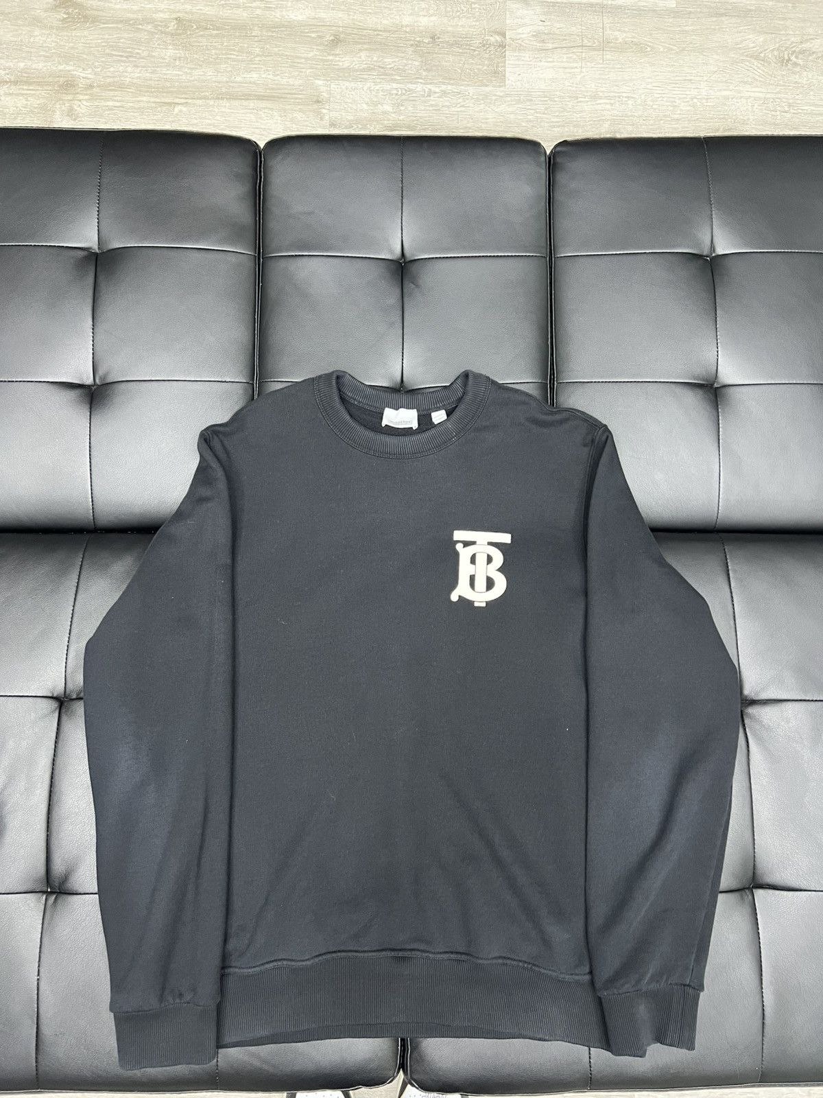 Burberry Burberry Dryden TB Monogram Cotton Sweatshirt Size Medium Size US M / EU 48-50 / 2 - 1 Thumbnail