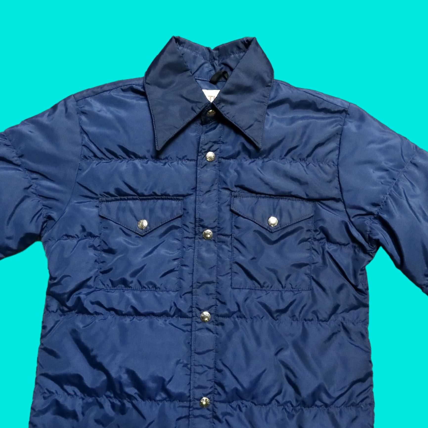 The North Face VINTAGE The North Face Jacket Shirt Quilted Puffer Western Navy S Mens Brown Label Rare Vintage North Face Quilted Puffer Western Jacket Shirt Size US S / EU 44-46 / 1 - 1 Thumbnail
