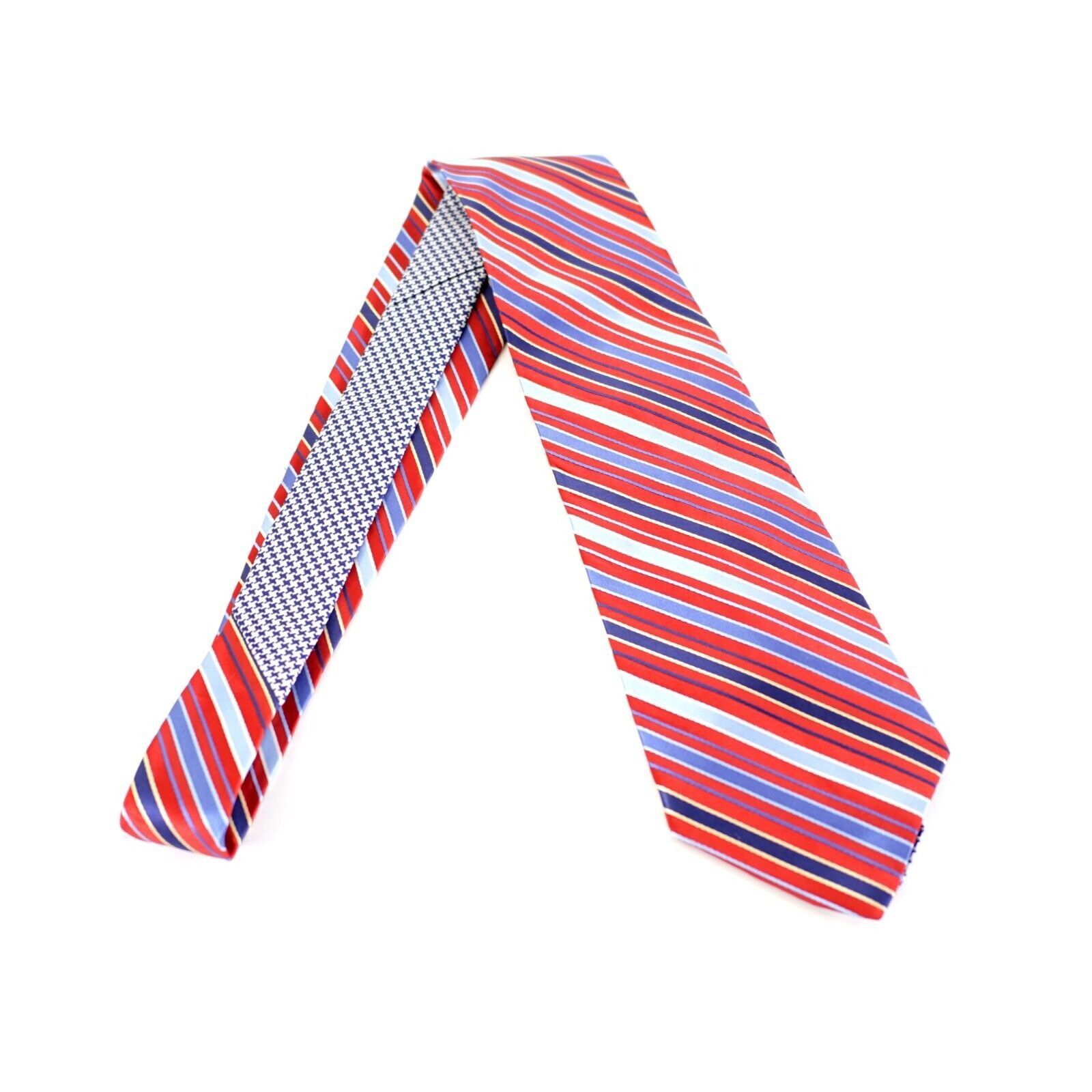Tommy Hilfiger Vintage Tommy Hilfiger Red Blue Striped Woven Two Tone Silk Size ONE SIZE - 7 Thumbnail