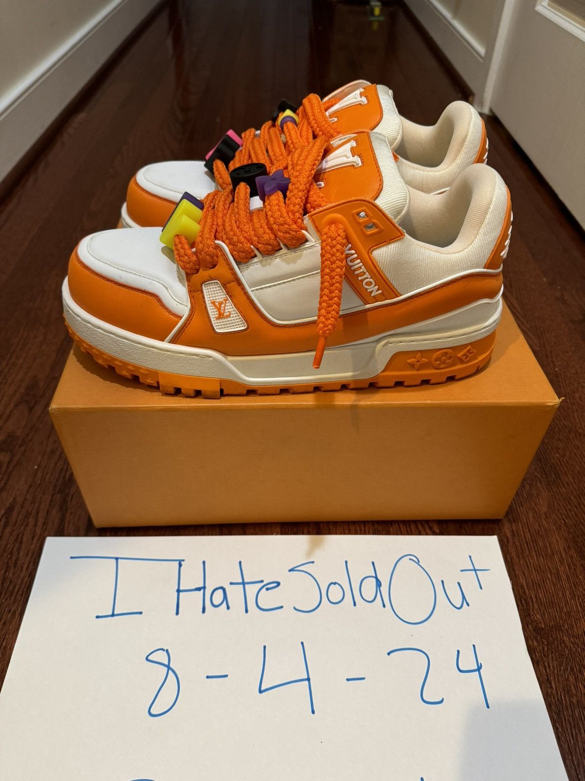 Louis Vuitton Louis Vuitton Maxi Trainers Orange Size US 11 / EU 44 - 3 Thumbnail