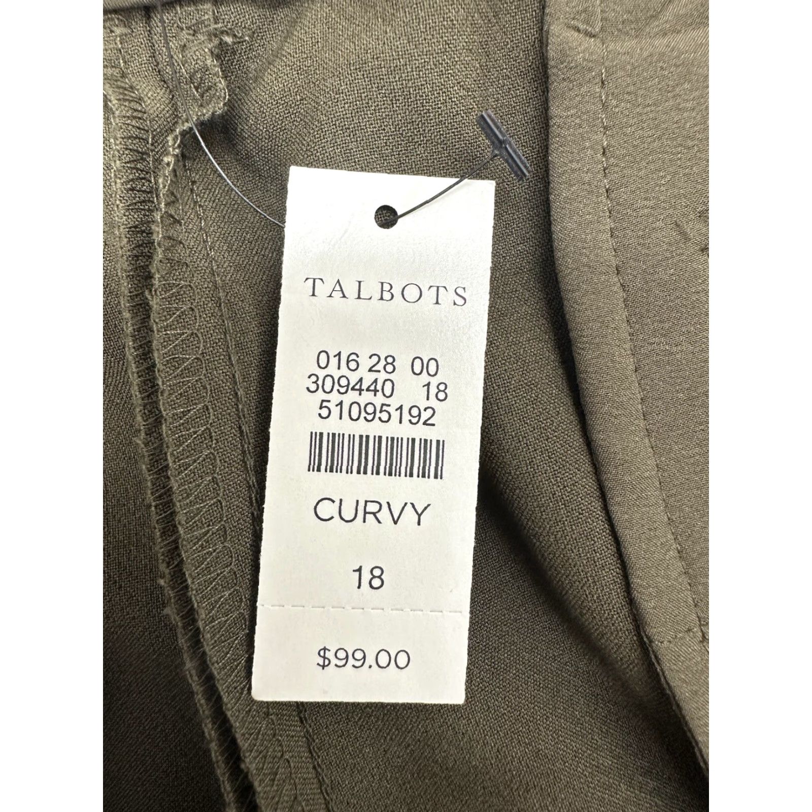 Talbots Talbots Womens Ankle Pants Size 18 Curvy Hampshire Dress Pants NWTs Blue Slvless? Size 40" / US 18 - 4 Thumbnail