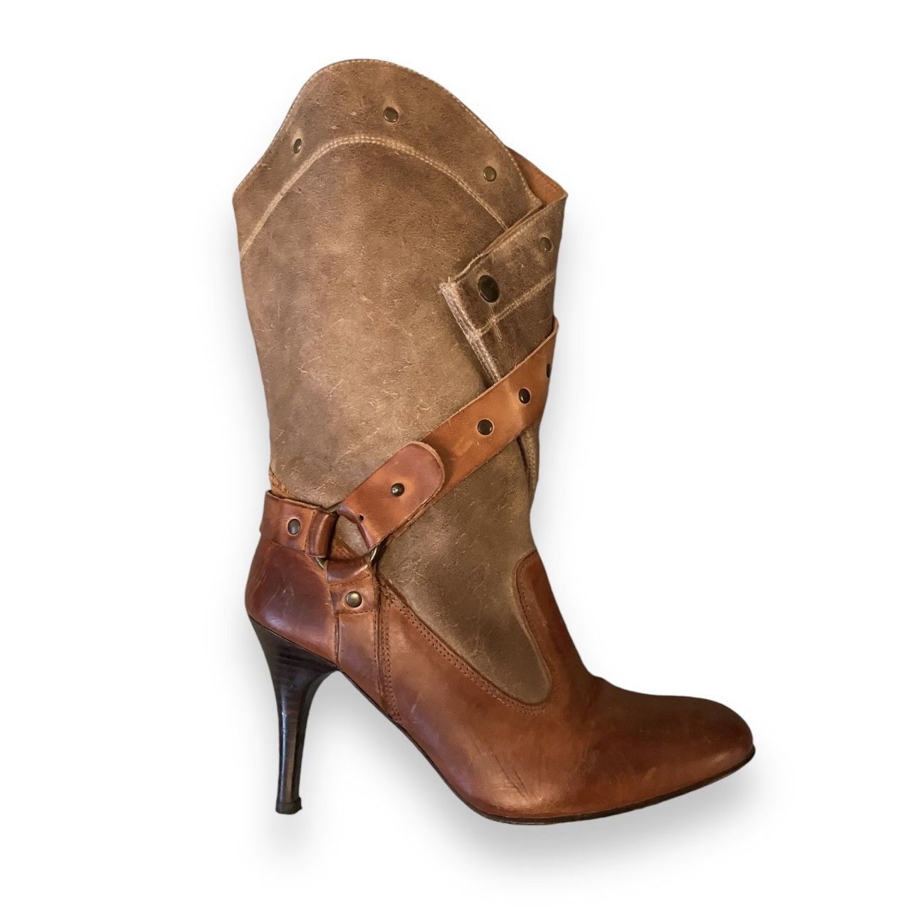 Diesel Iconic 90s DIESEL Style Lab Vintage Heel Boots Size US 8.5 / IT 38.5 - 6 Thumbnail