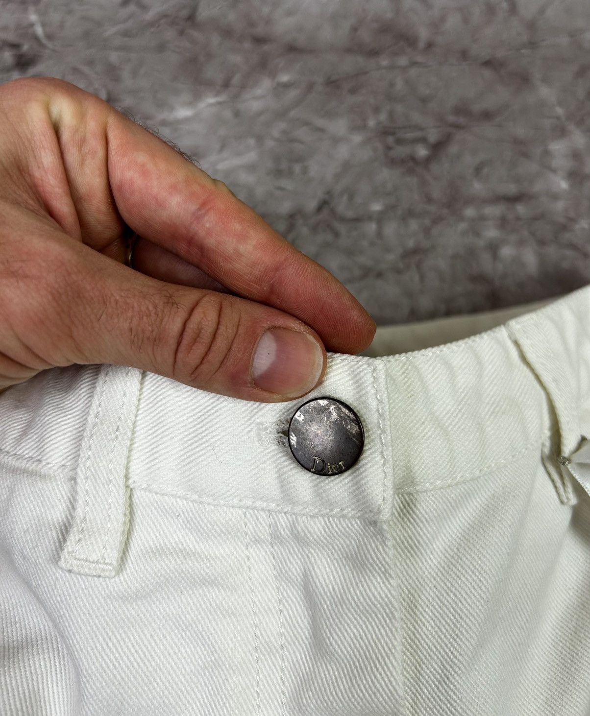 Christian Dior Monsieur × Dior Christian Dior Boutique White Cotton Pants Made In Italy Size 27" / US 4 / IT 40 - 5 Thumbnail
