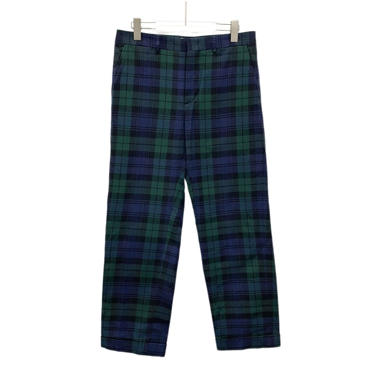 Valentino Valentino Color-block Plaid Cotton Casual Pants K26WX Size US 32 / EU 48 - 1 Thumbnail